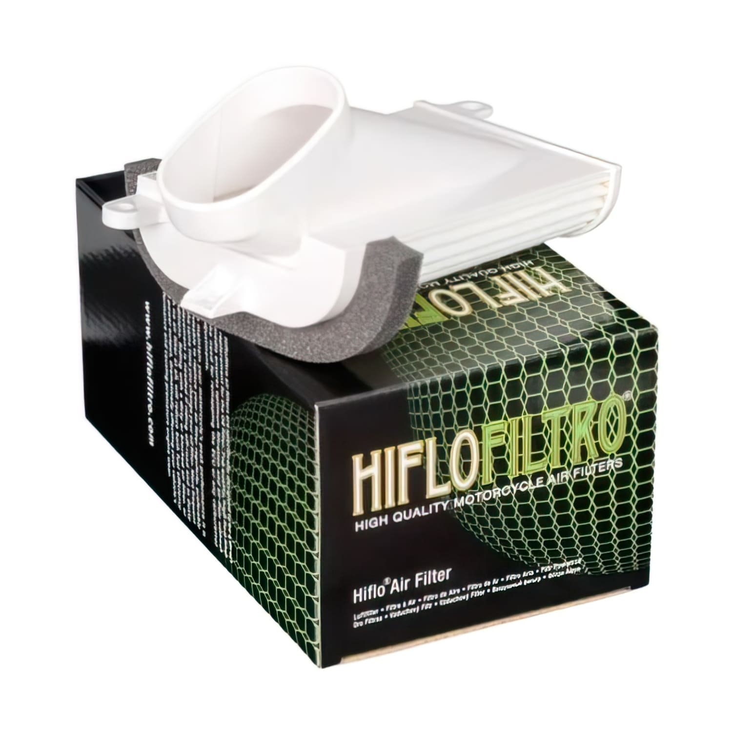 HFA4505 Filtro Aria qualità originale a sinistra Hiflofiltro HFA4505 500 Yamaha Tmax 2001-2007, COD: HFA4505