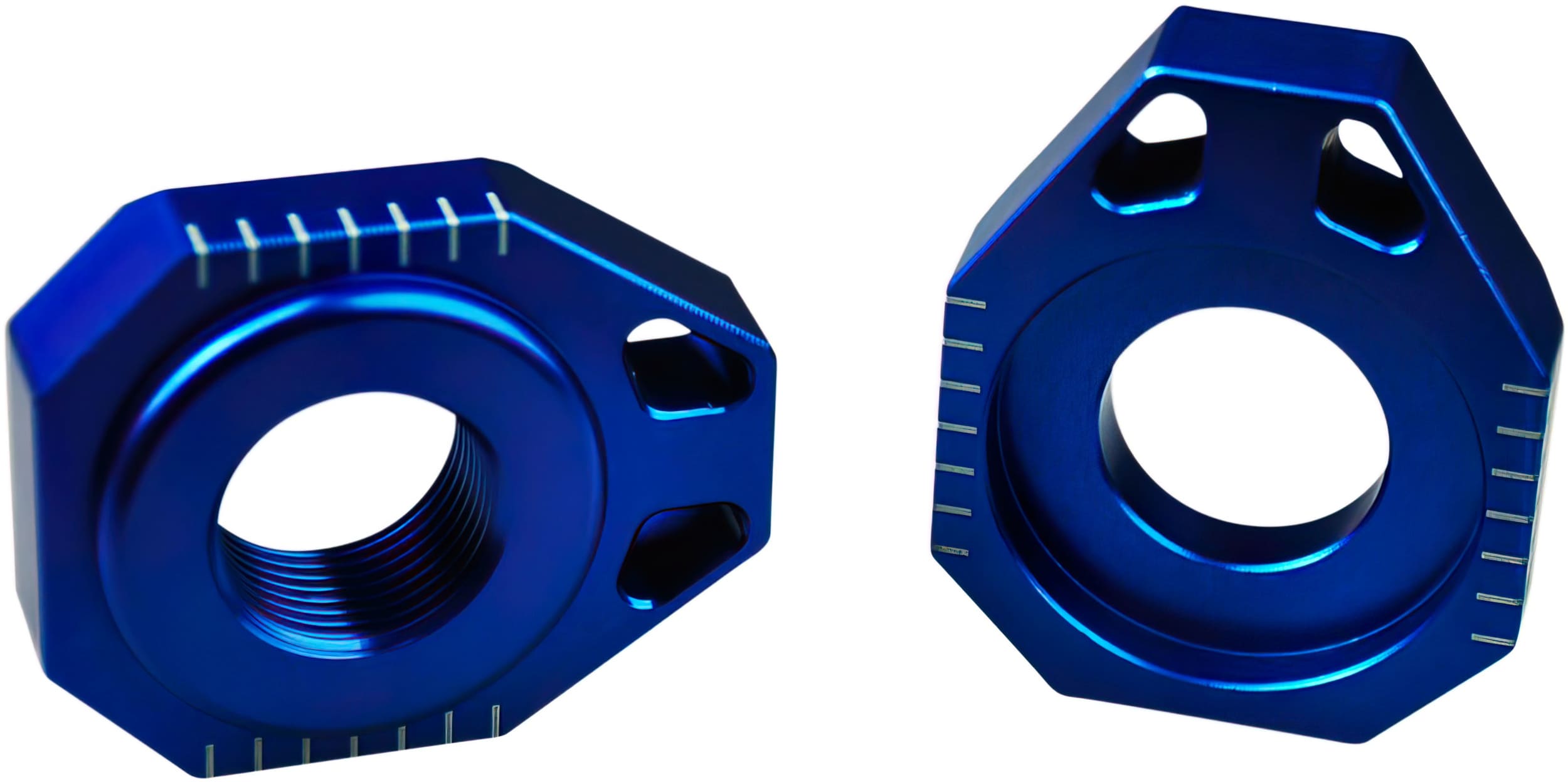 SC-12310844 Scar Tendicatena / blocchi asse alluminio KTM / Husqvarna blu