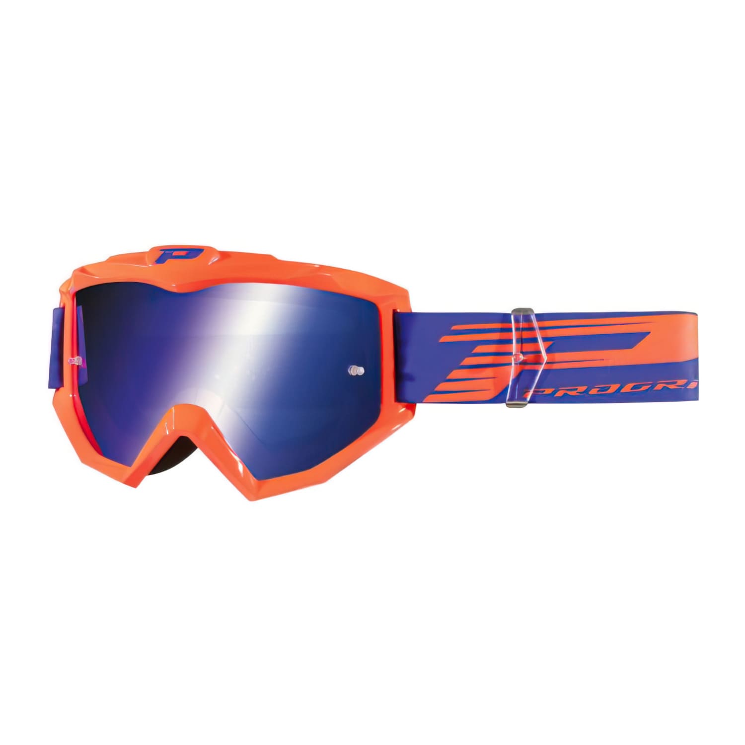 PG3201-FL-149865 Maschera cross ProGrip 3201 FL vetro specchiato blu/arancione, COD: PG3201-FL-149865