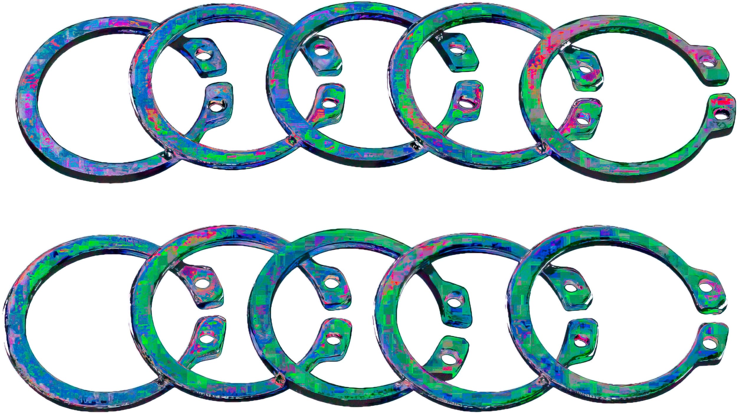 MR09350493 Anelli tenuta pignone (x10) Moose Racing SX / EXC 125 - 300, COD: MR09350493