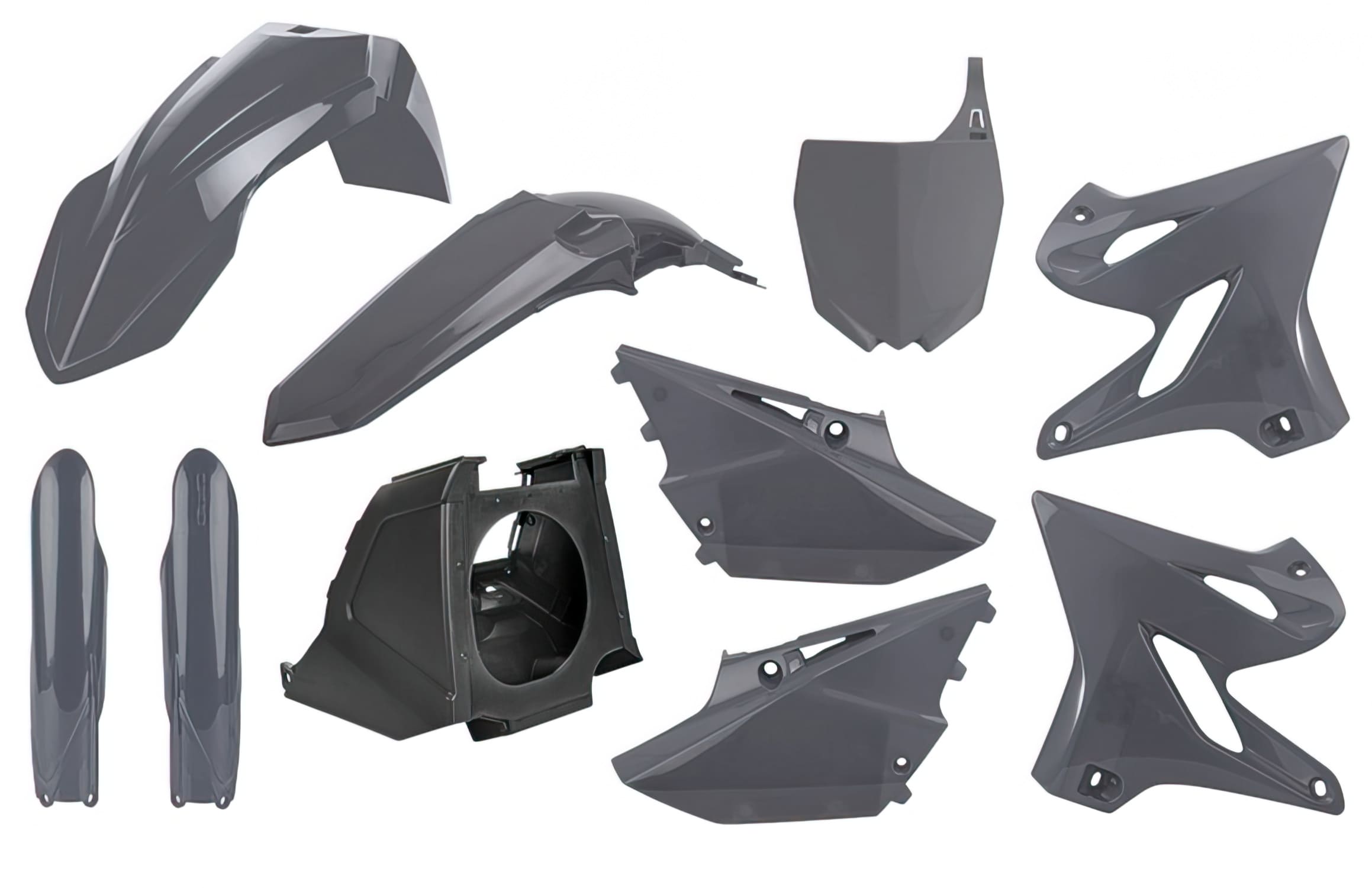 POL-90908 Kit Carena Polisport Restyle grigio Nardo Yamaha YZ125 / 250, COD: POL-90908