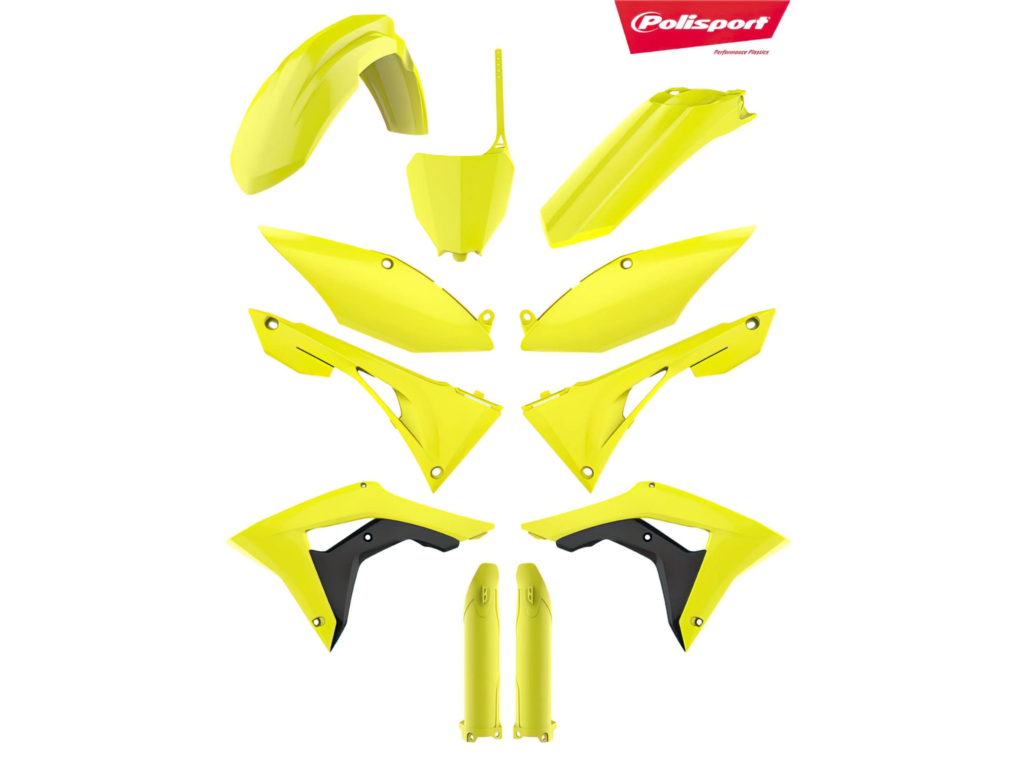 POL-90819 Kit Carena Polisport giallo fluo Honda CRF250 / 450R