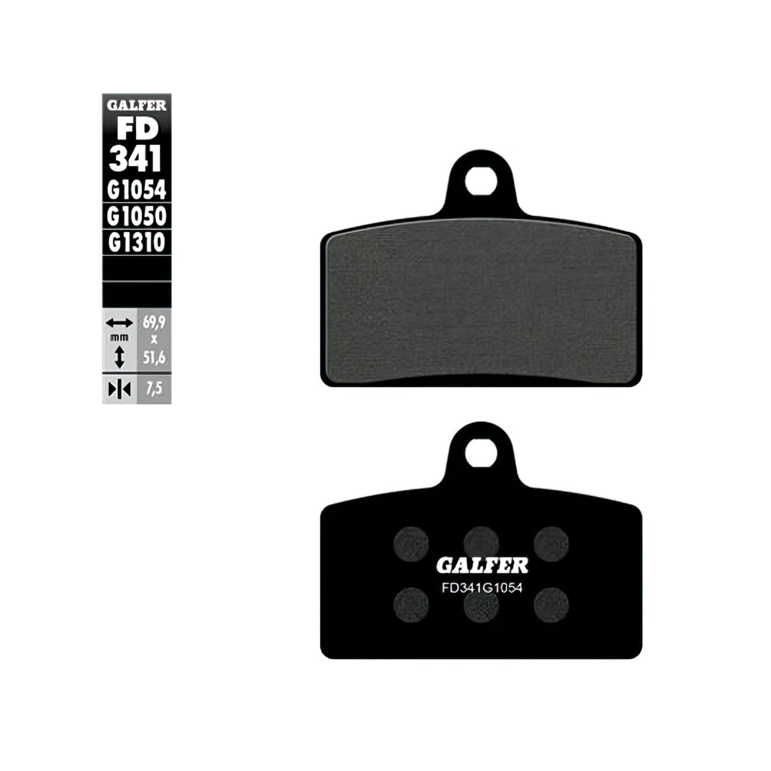 GLFD341G1054 Galfer Semi-Metallic Brake Pads Aprilia RS4