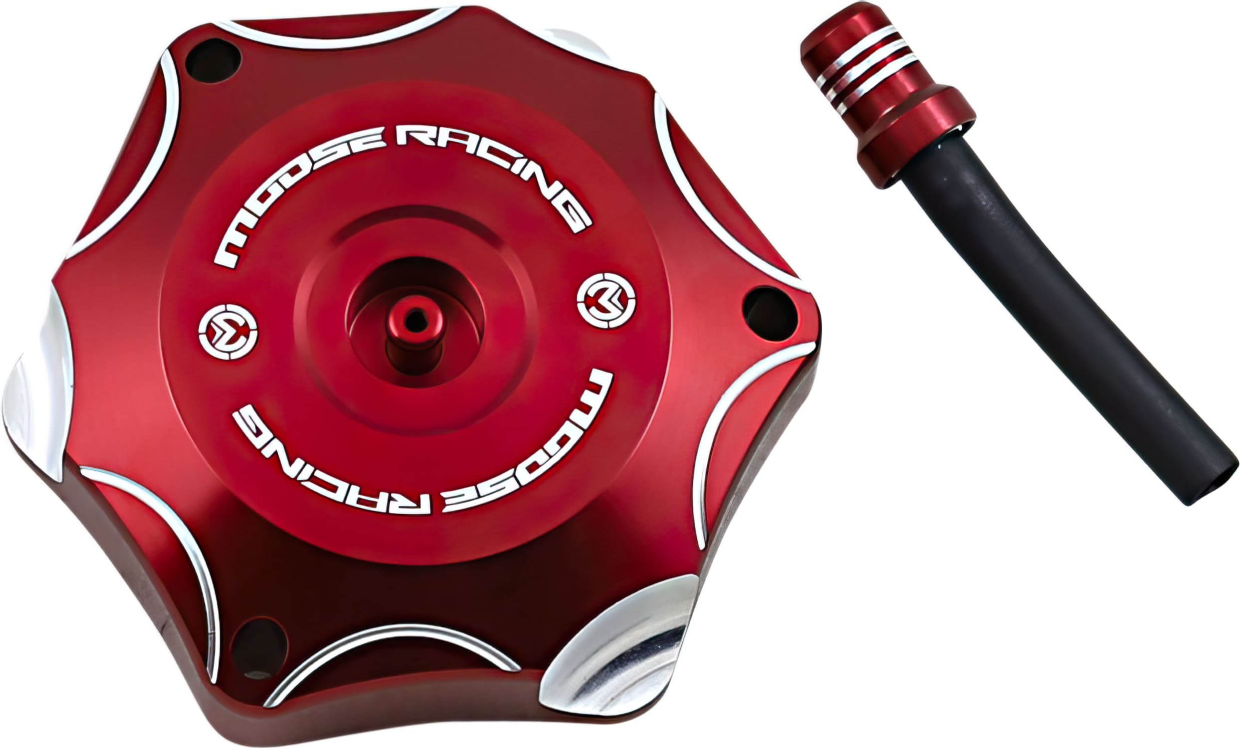 MR07030829 Tappo Serbatoio alluminio Moose Racing Honda CRF 250 / 450 rosso, COD: MR07030829