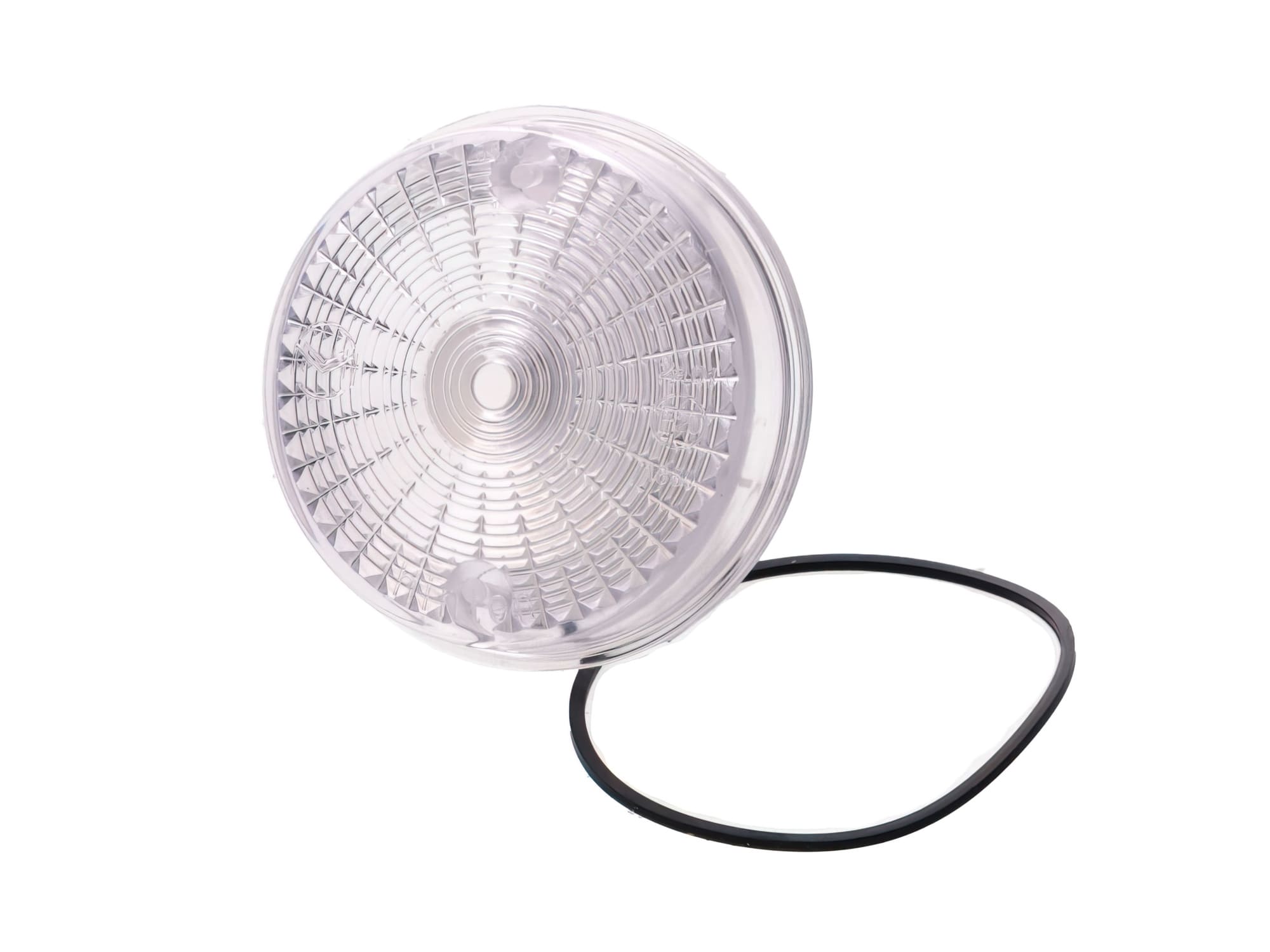 MOF-40722 Vetro freccia posteriore 80mm bianco Simson S50 / S51 / S70 / SR50 / SR80 / MZ TS 250 / ETZ 125 / ETZ 150 / ETZ 250 omologato CE, COD: MOF-40722