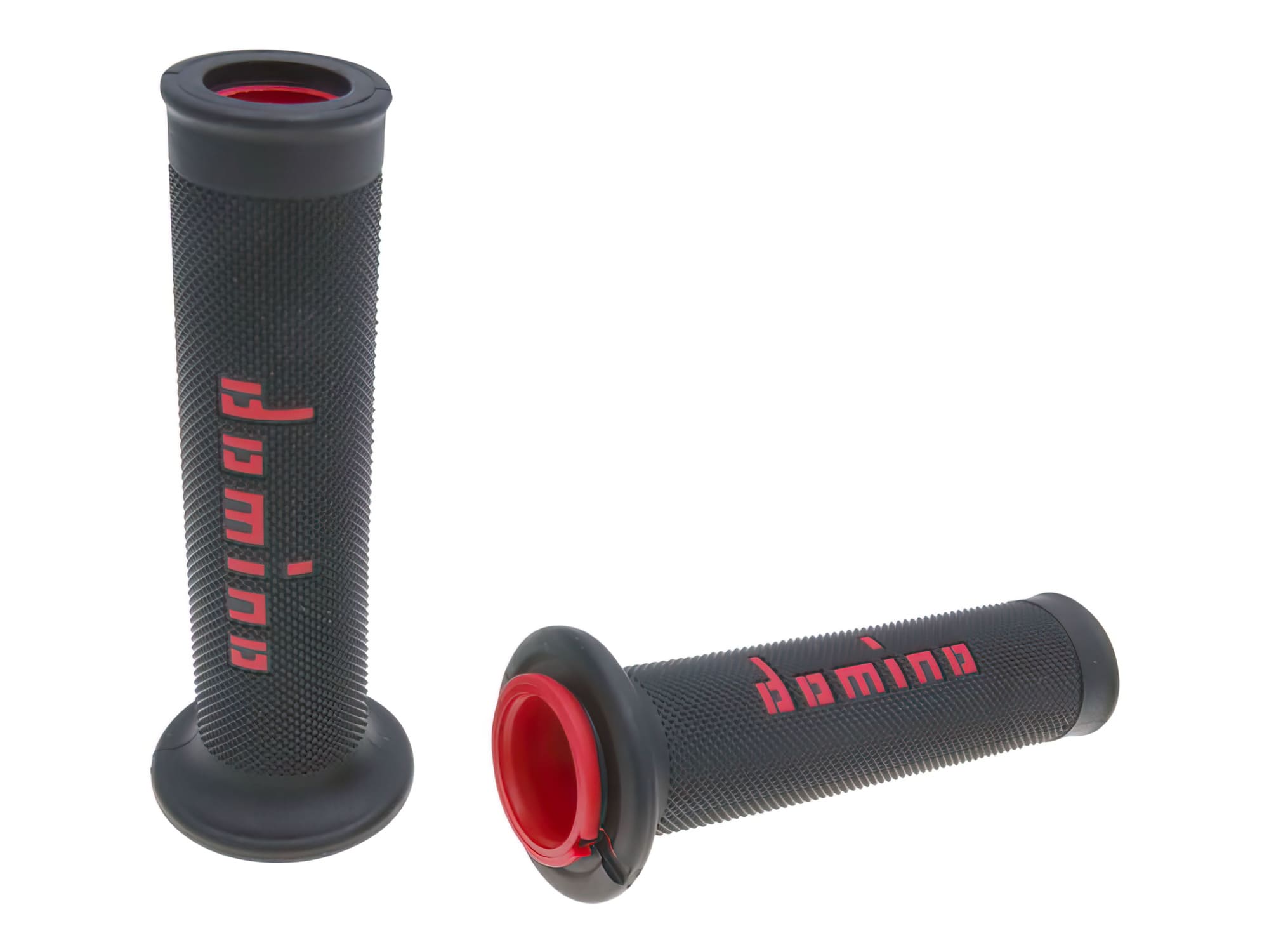 DOM37188RP Manopole Domino A010 On-Road nero / rosso (aperto), COD: DOM37188RP