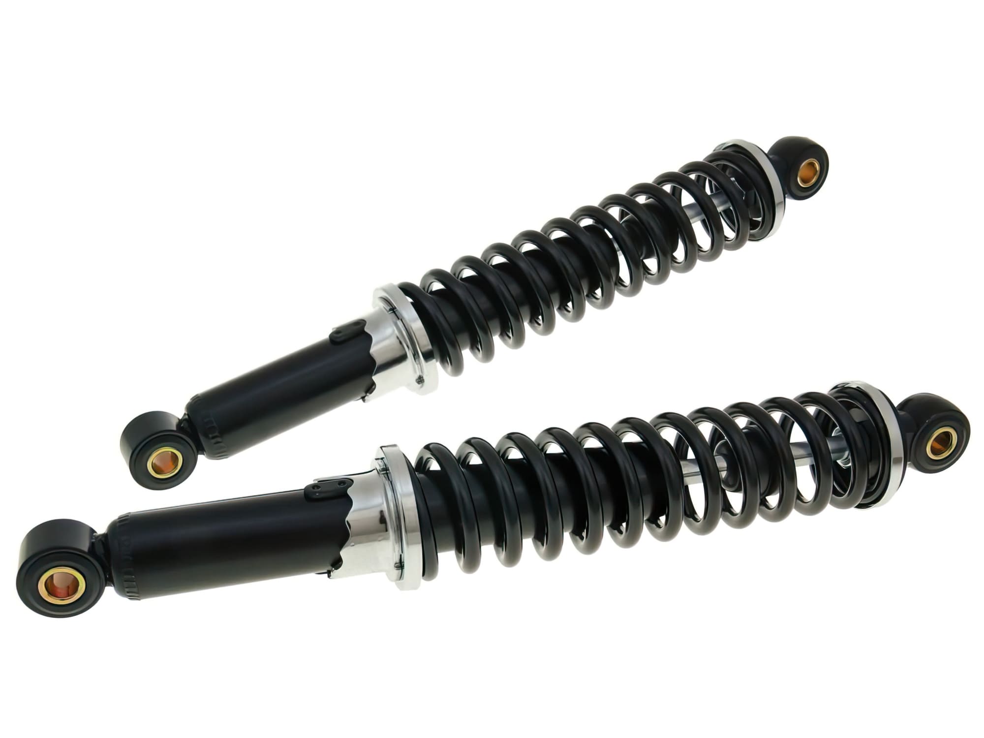 MOF-29677 Ammortizzatori meccanici nero L.300mm Puch Maxi / Schwalbe / Star / Spatz (x2)