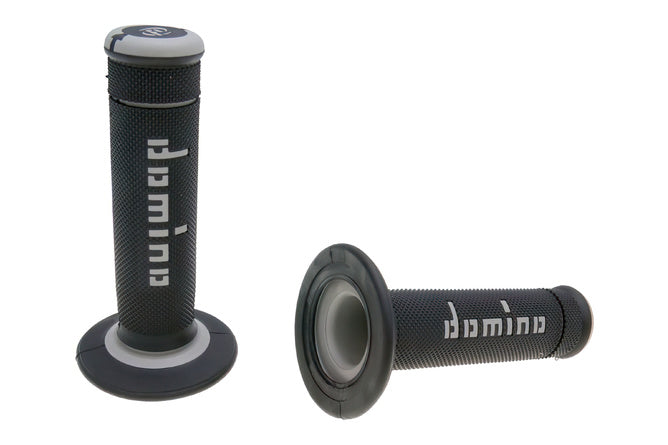 DOM37224RP Manopole Domino A190 Off-Road nero / grigio - Billaricambi SRLS