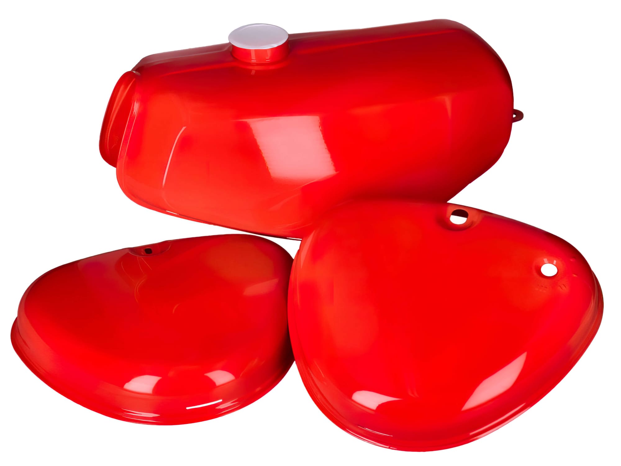MOF-KIT.C.40551-2002 Set serbatoio + coperchi laterali rosso Simson S50 / S51 / S70
