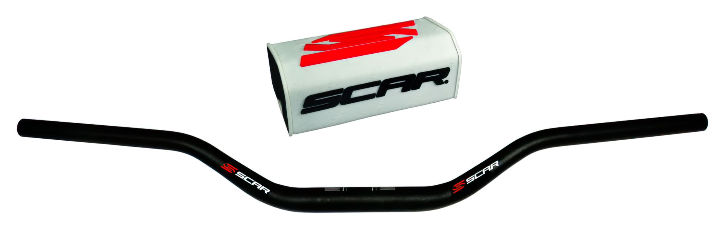 SC-06013100 Manubrio Scar O2 85 basso nero/bianco