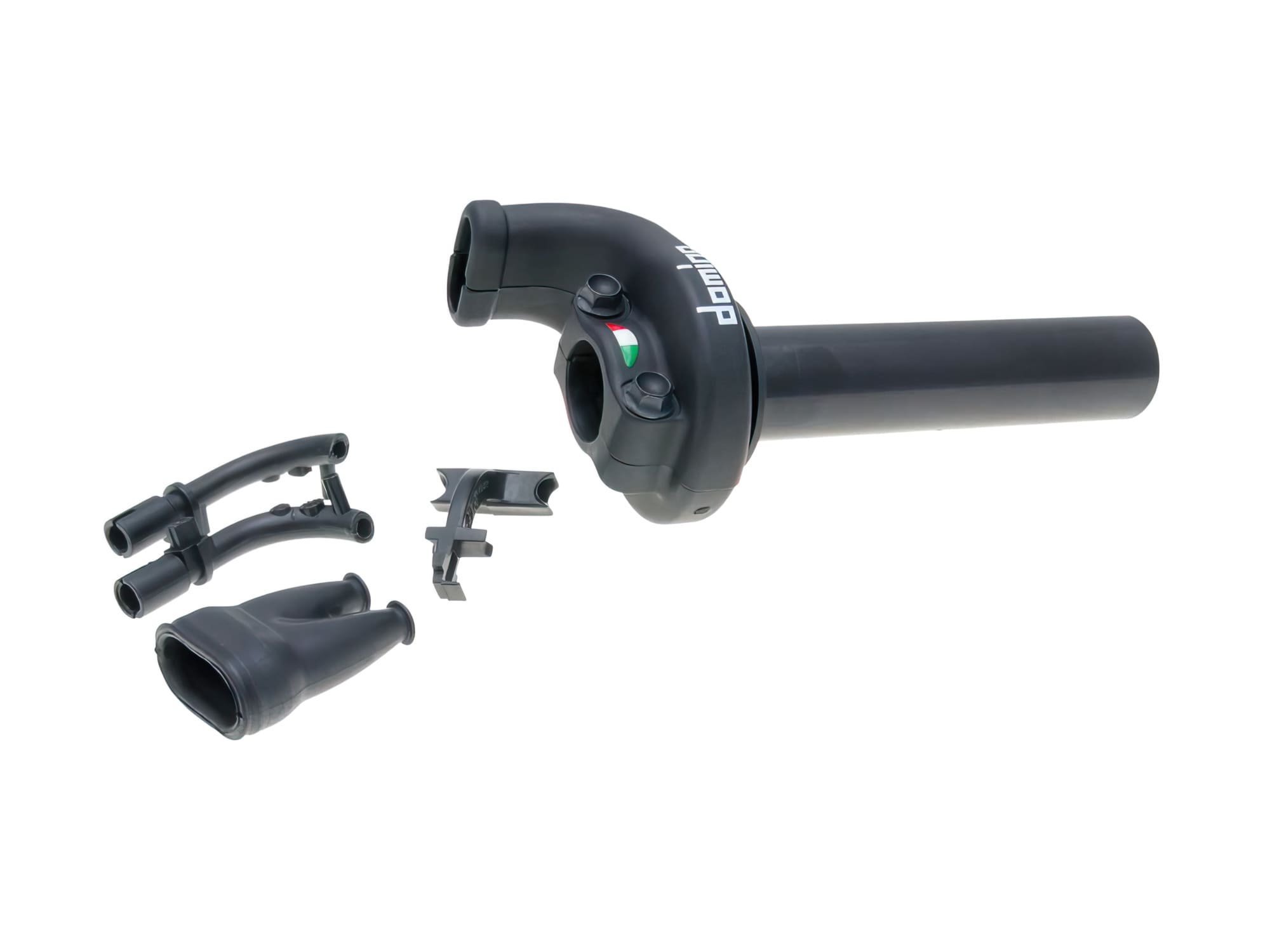 DOM37152RP Set comando gas rapido KRE 03 universale Offroad 2,6°/ 45mm nero, COD: DOM37152RP