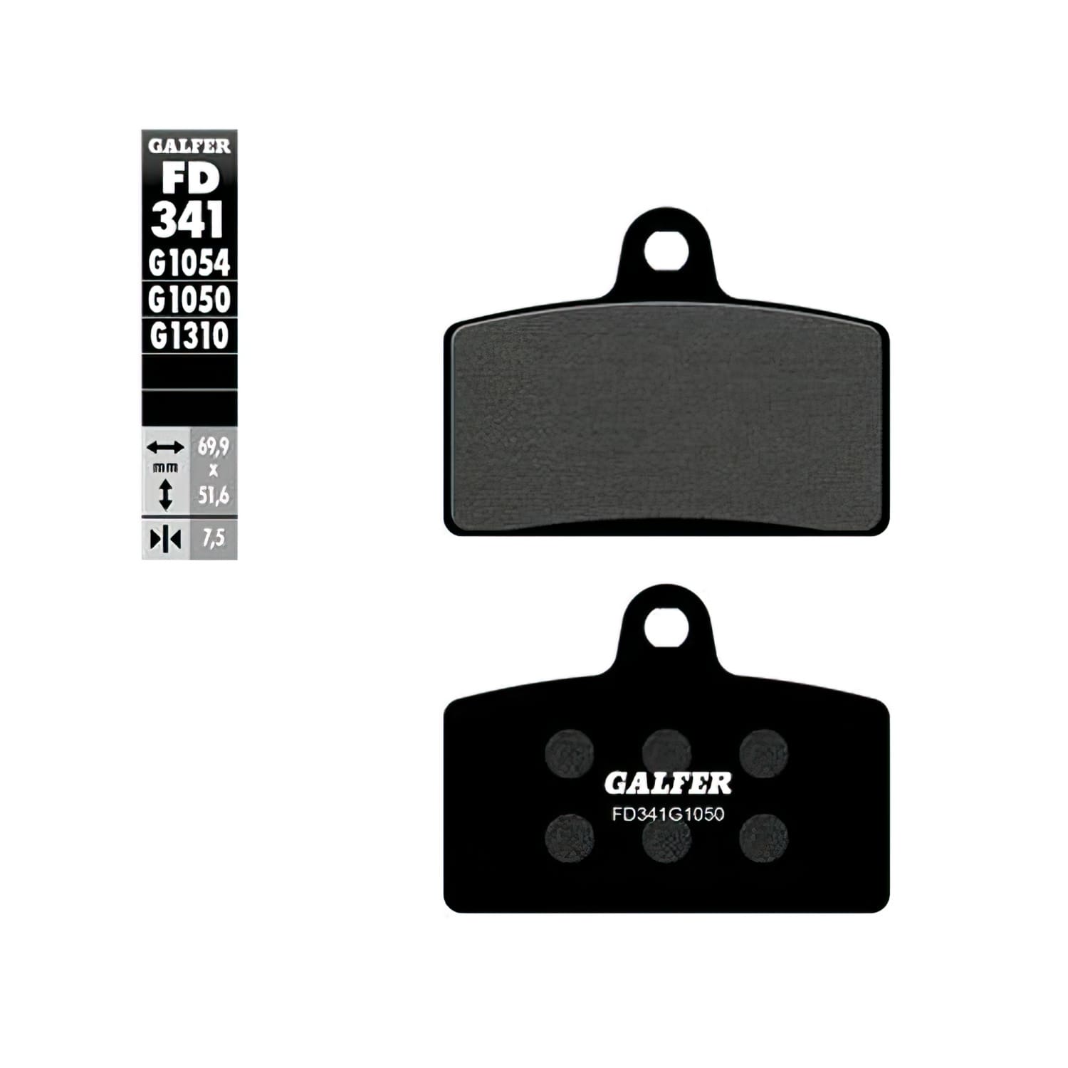 GLFD341G1050 Galfer Semi-Metallic Brake Pads Scooter Aprilia RS4