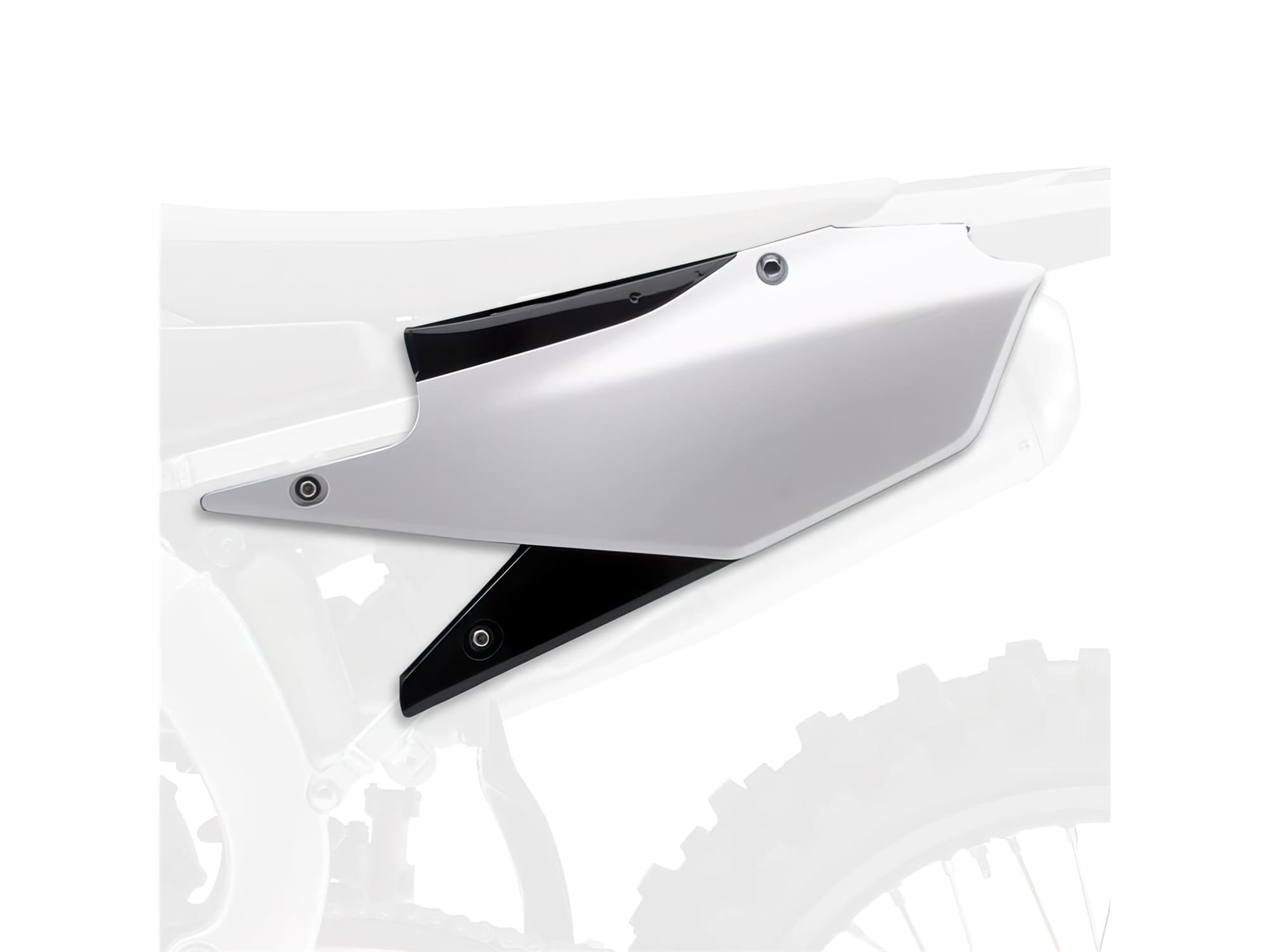 POL-8553700002 Carene laterali Polisport colore originale 2018 bianco / nero Yamaha YZF 250 / 450 450, COD: POL-8553700002