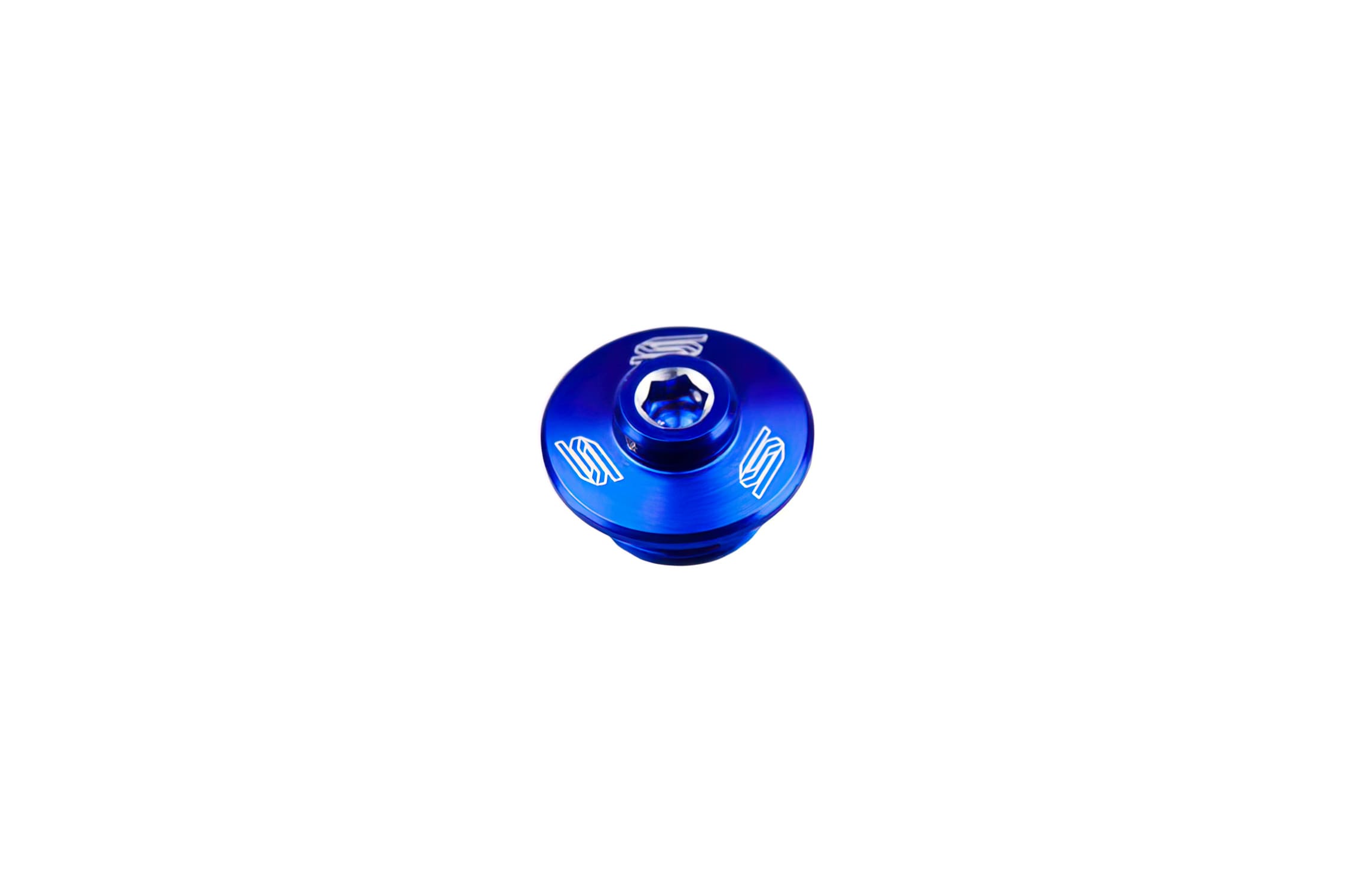 SC-09401599 Tappo di riempimento olio Scar alluminio KTM / Husqvarna blu
