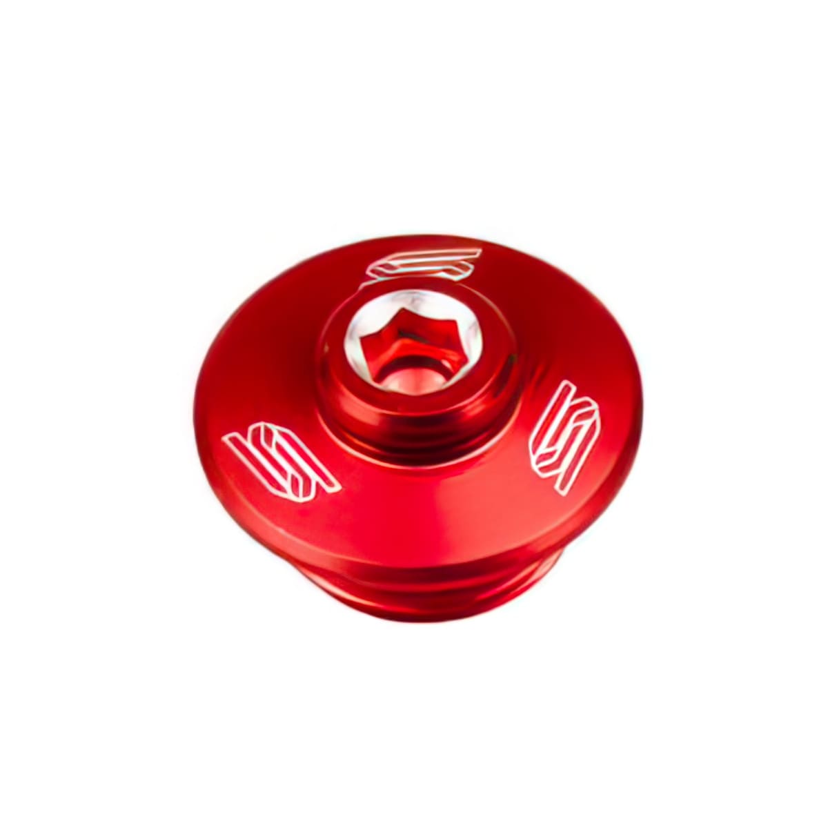 SC-09500441 Tappo di riempimento olio Scar alluminio KXF 250 / 450 rosso, COD: SC-09500441