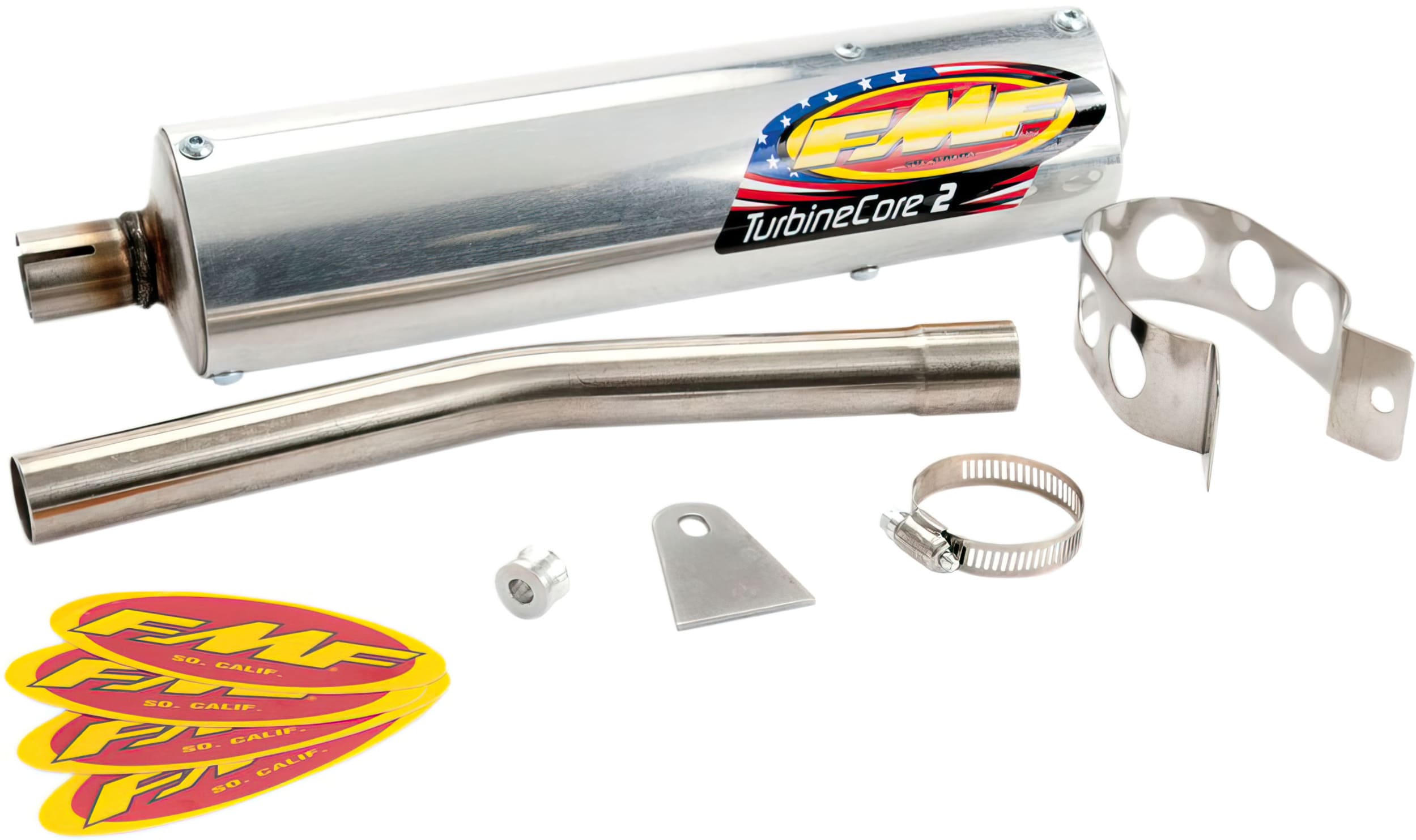 FMFSA001 Silenziatore FMF 2T universale 28,6mm (80 - 125cc), COD: FMFSA001