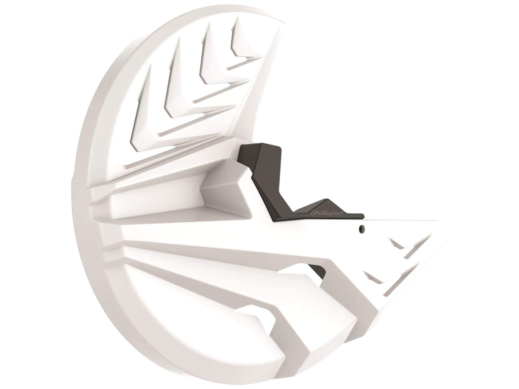 POL-90774 Polisport Front Brake Disc Guard White Yamaha YZ / YZF