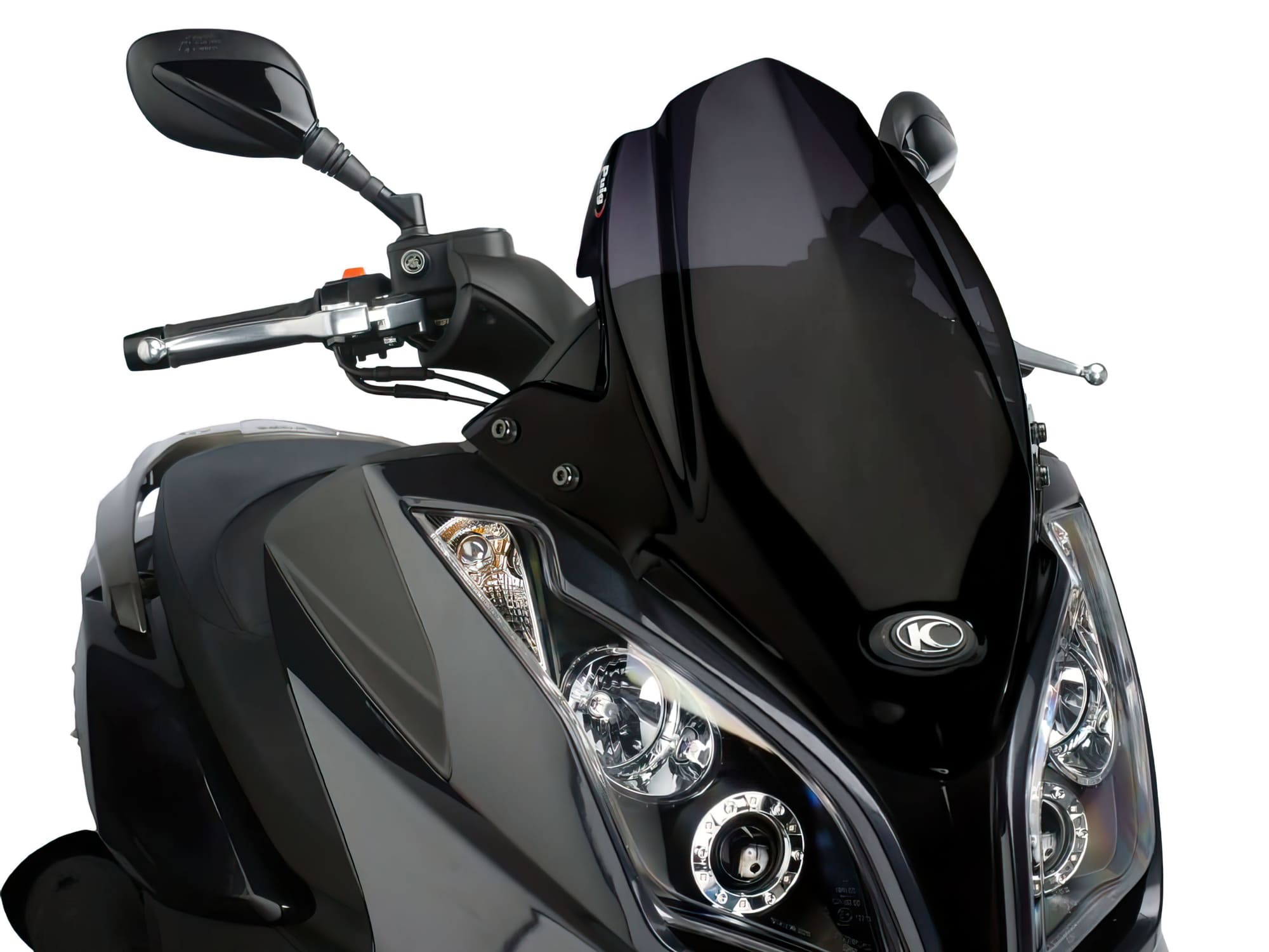 PUI5522N Windscreen Puig V-Tech Sport black Kymco Downtown 125i / 300i ABS 2009-14