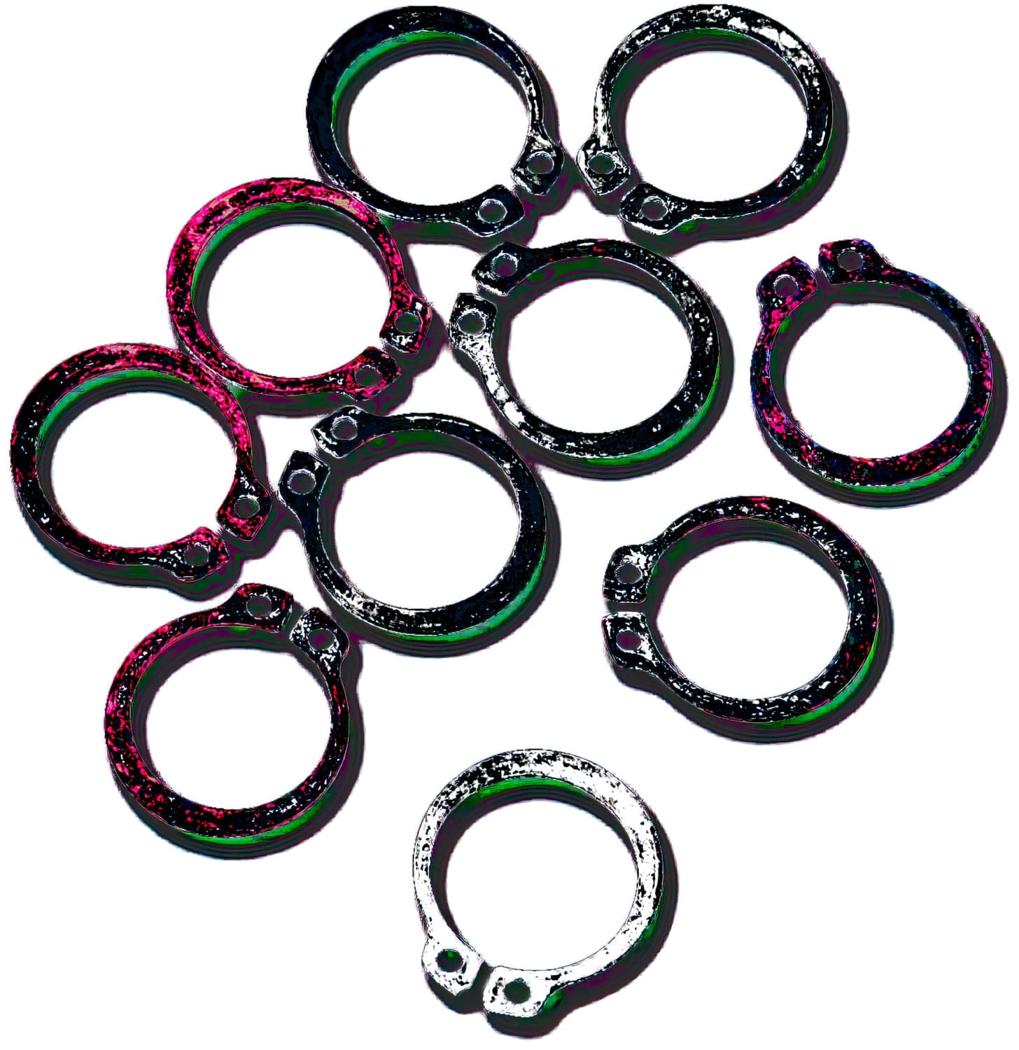 MR09350492 Anelli tenuta pignone (x10) Moose Racing KX 65 / 85, COD: MR09350492