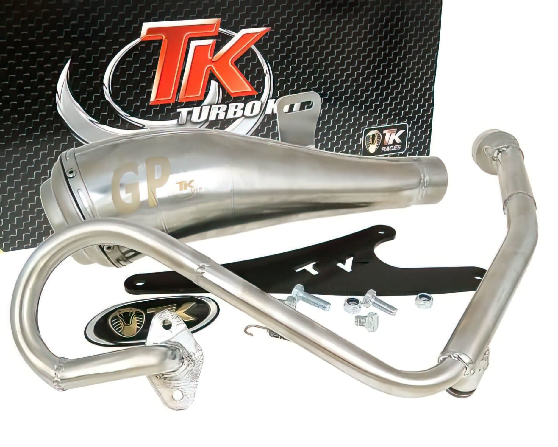 TK-M4T82-GP Marmitta Turbo Kit GMax GP 4T Honda Zoomer / Ruckus, COD: TK-M4T82-GP