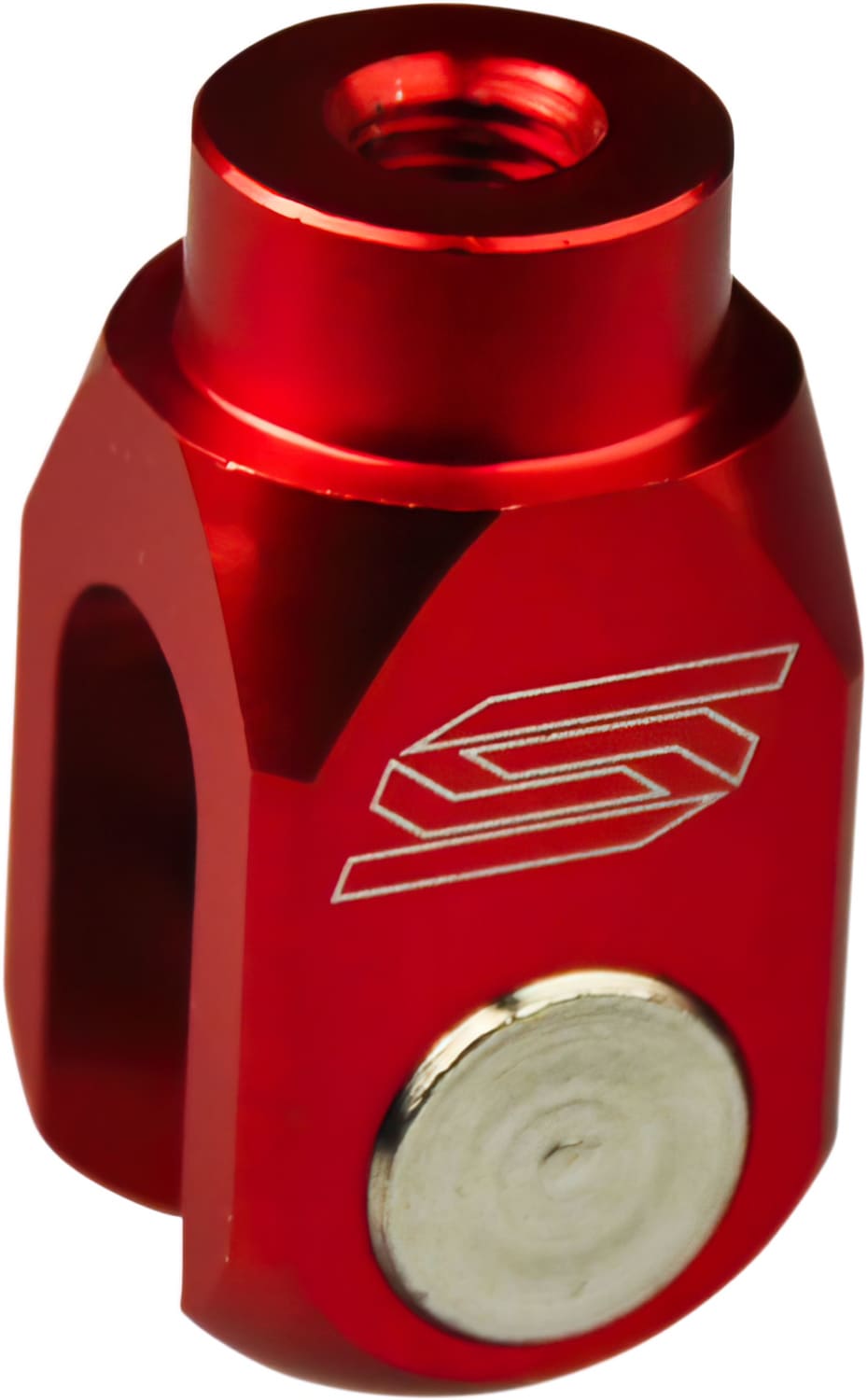 SC-16100219 Supporto pedalina freno Scar Suzuki / Yamaha rosso, COD: SC-16100219