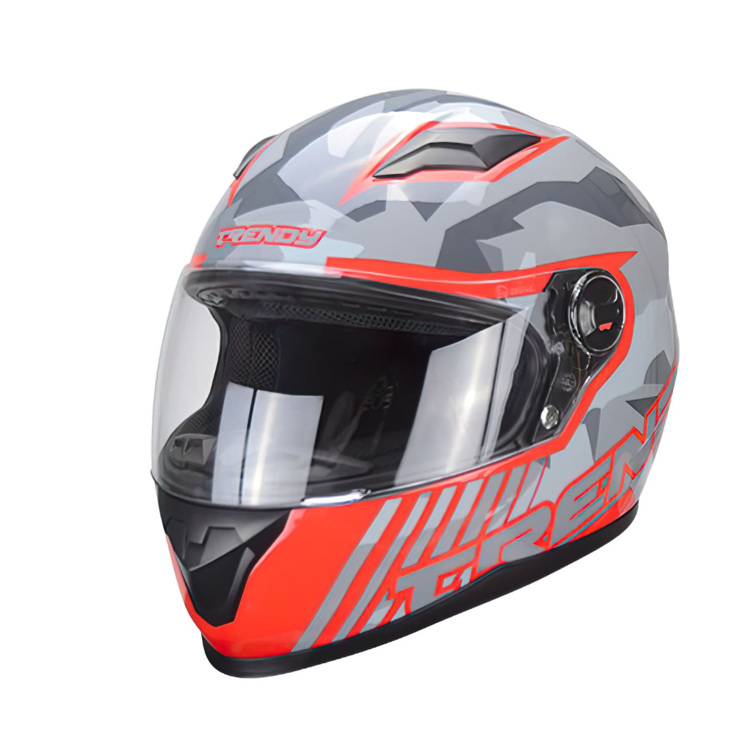CGN505808 Casco Integrale Trendy T-503 Furya grigio / rosso opaco XXL