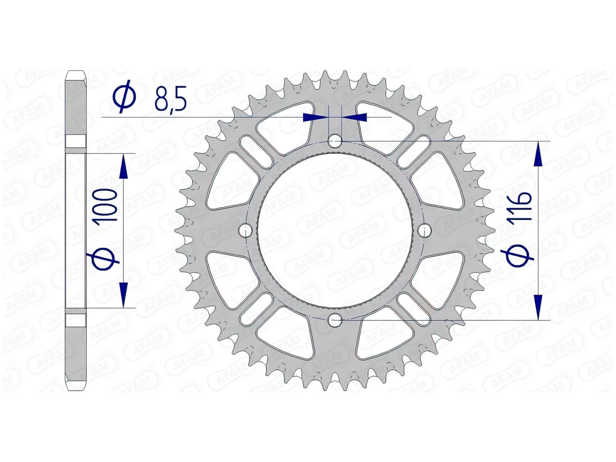 1074595002 Corona Afam 420 alluminio autopulente Z50 KX 80 / 85, COD: '1074595002