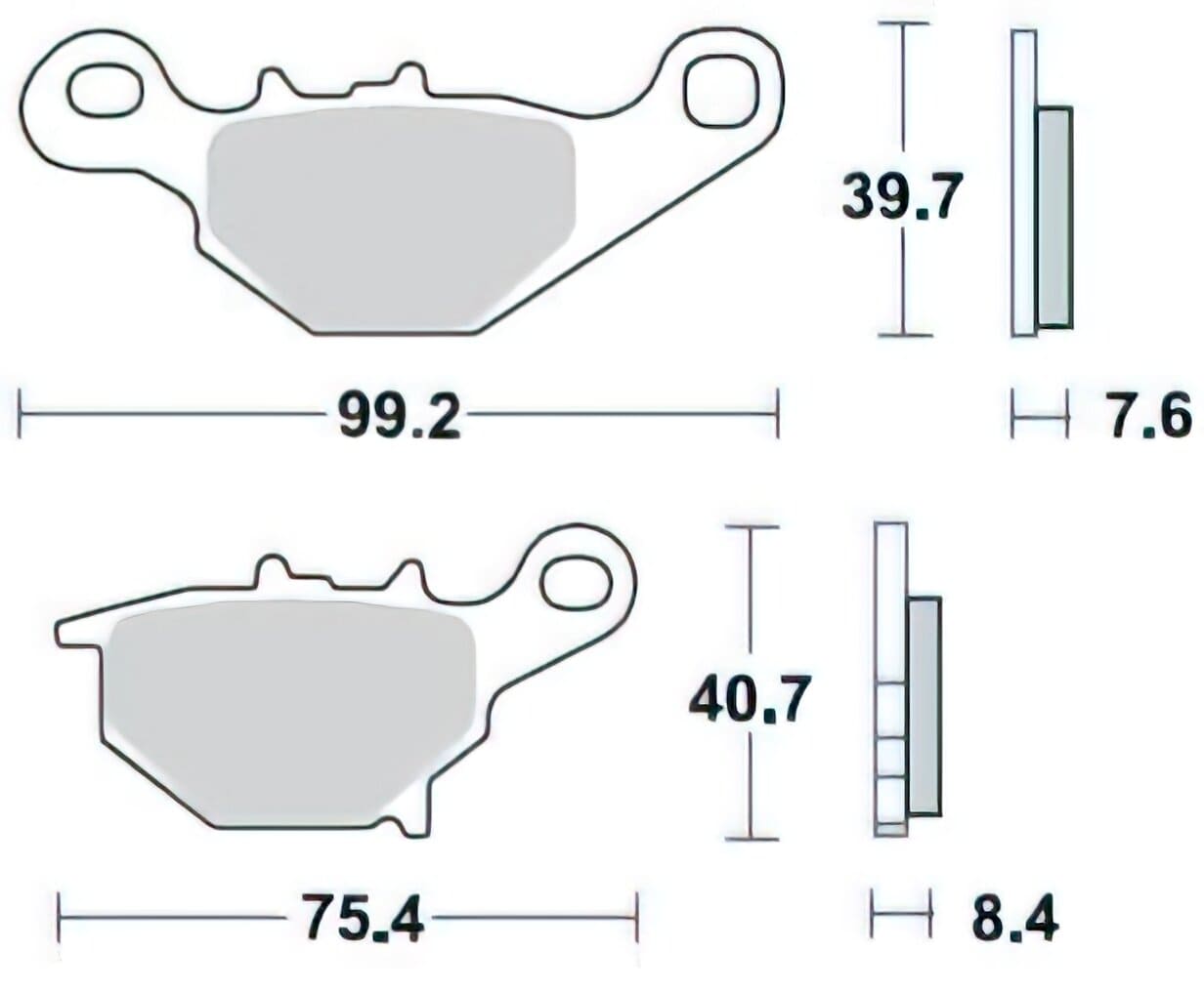 BRA-905CM44 Brake pads Braking 905CM 44 RM 85