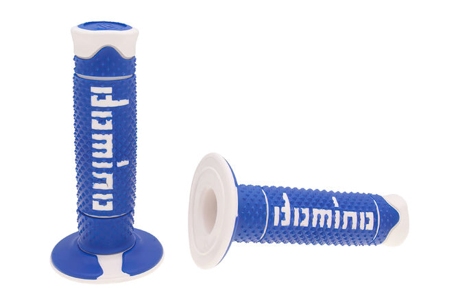 DOM37235RP Manopole Domino A260 Off-Road blu / bianco - Billaricambi SRLS