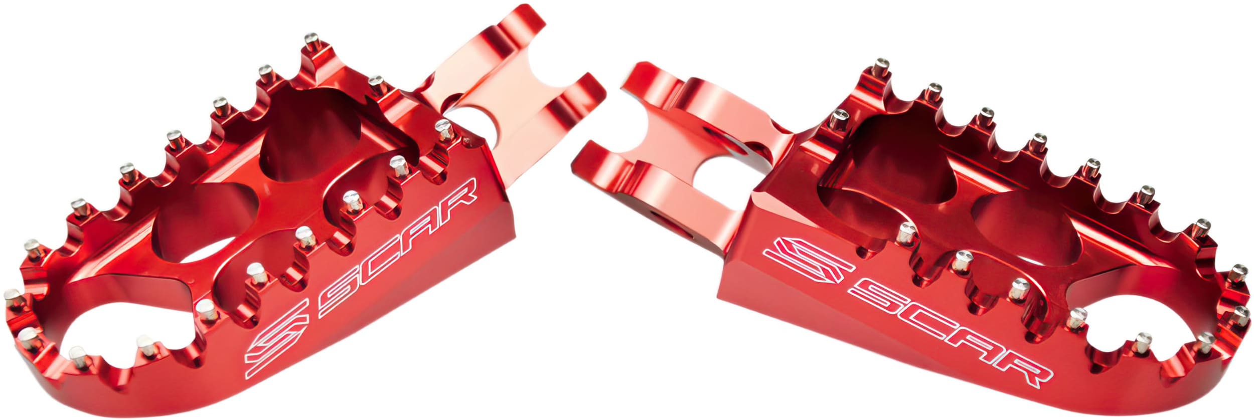 SC-16201006 Poggiapiedi Scar Standard Kawasaki / Honda rosso, COD: SC-16201006