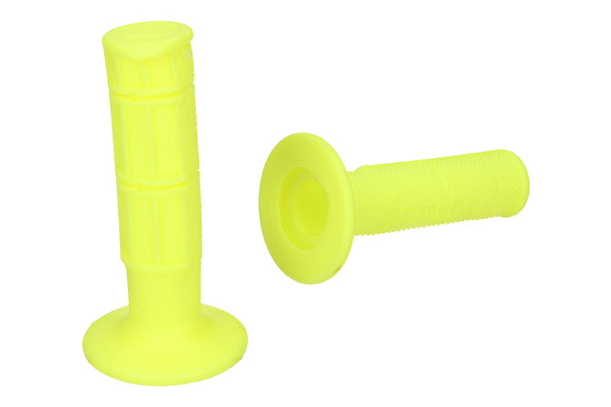 DOM38865RP Manopole Domino 1150 Off-Road half-waffle giallo fluo - Billaricambi SRLS