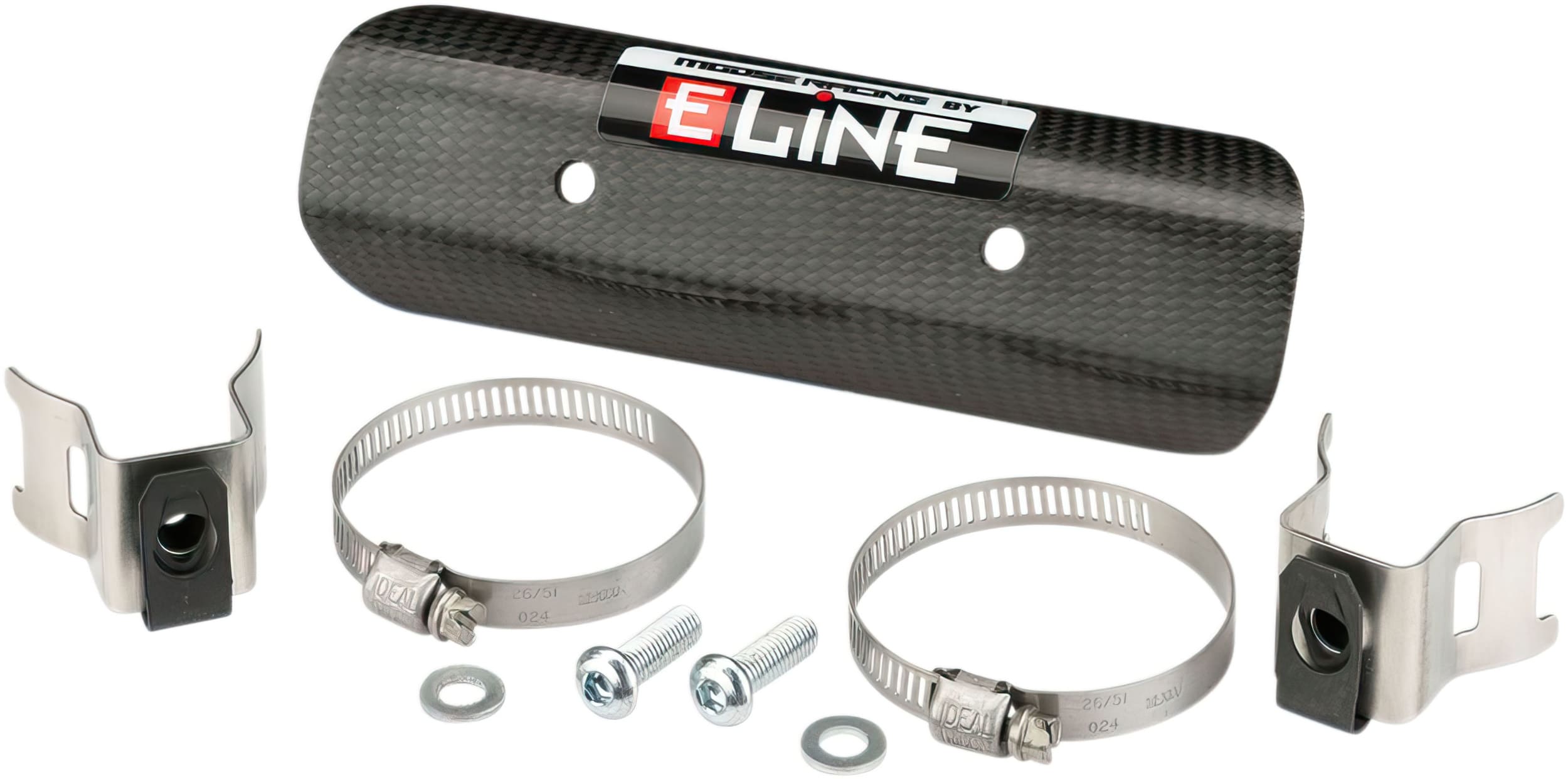 MR18611394 Protezione scarico carbone 4T Moose Racing universale 152 mm, COD: MR18611394