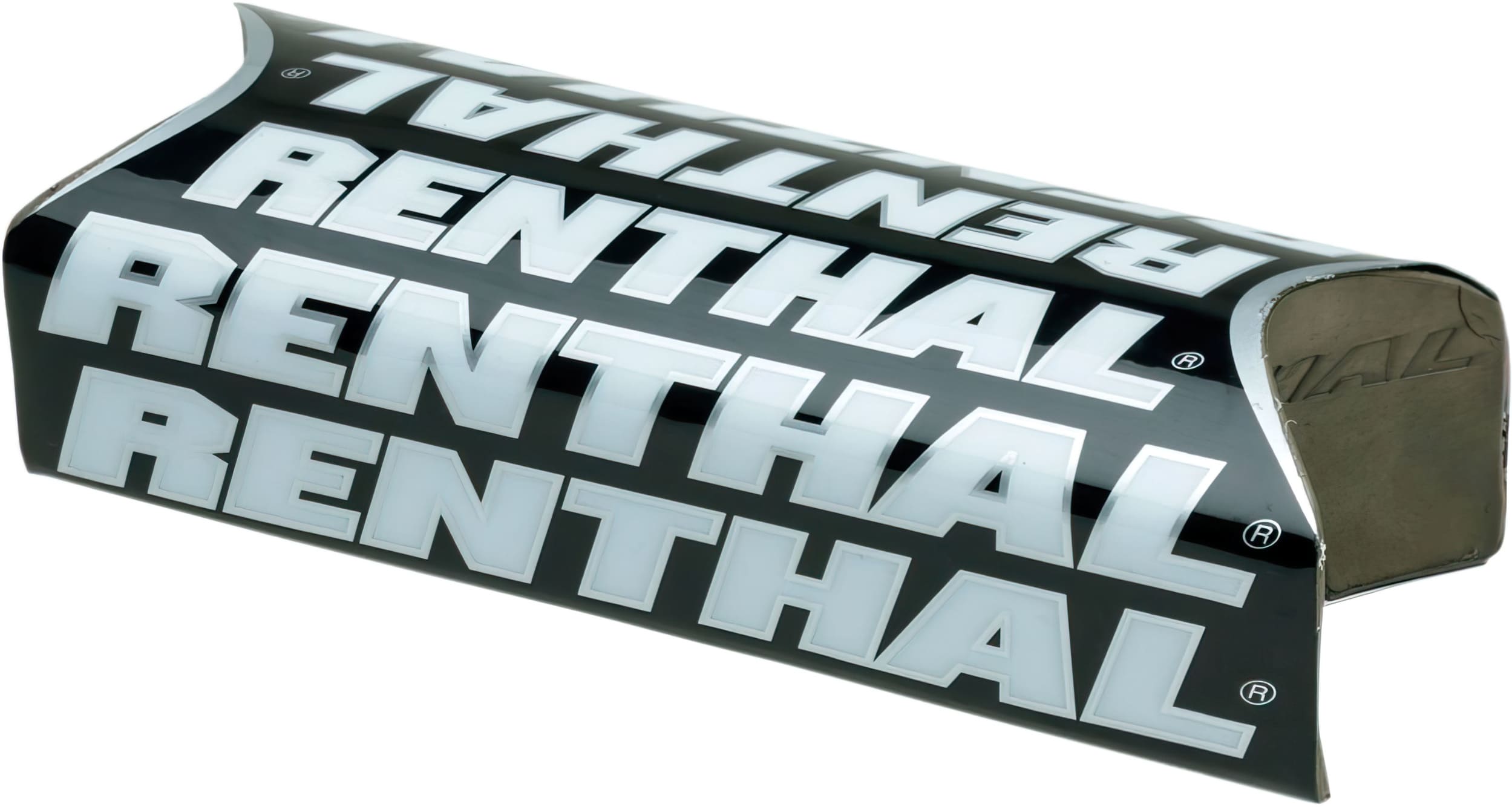 REN-06012146 Renthal Team Crossbar-Free Handlebar Pad Black/Silver