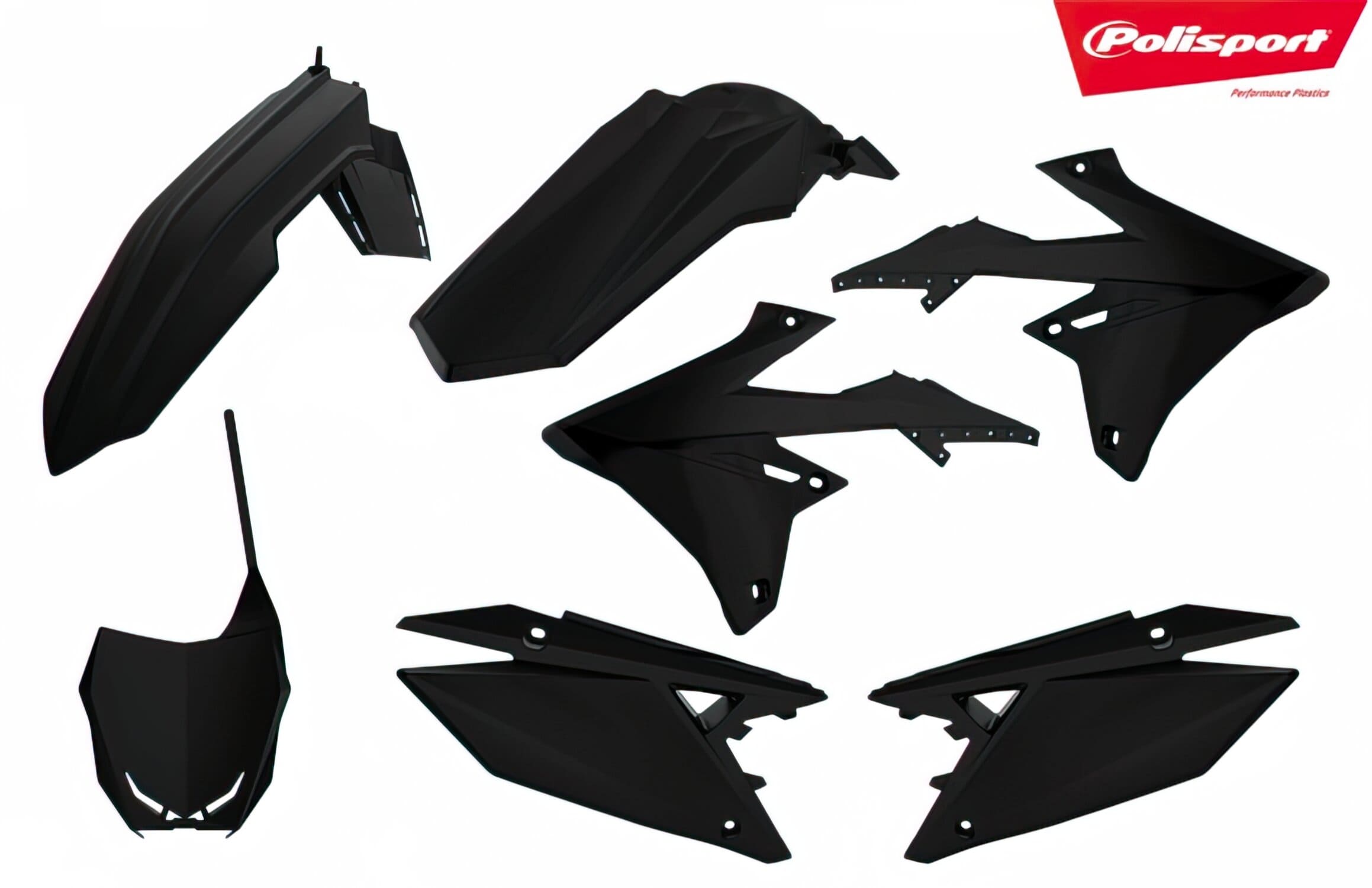 POL-90529 Kit Carena Polisport nero Suzuki RM-Z 450, COD: POL-90529