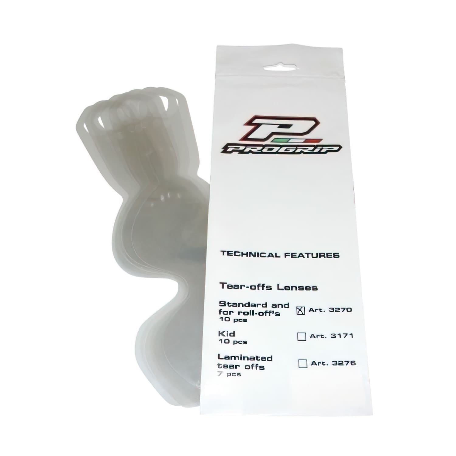 PG3270-1674 Tear Off 10x per Maschera cross ProGrip 3200-3201-3204-3301-3400-3450, COD: PG3270-1674