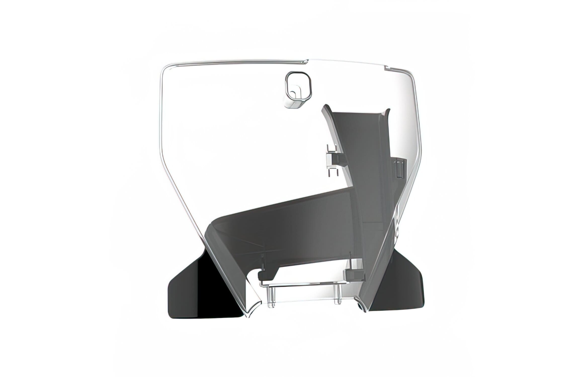 POL-8422900005 Targhetta Numero di Gara Polisport trasparente / nero Husqvarna TC / FC, COD: POL-8422900005