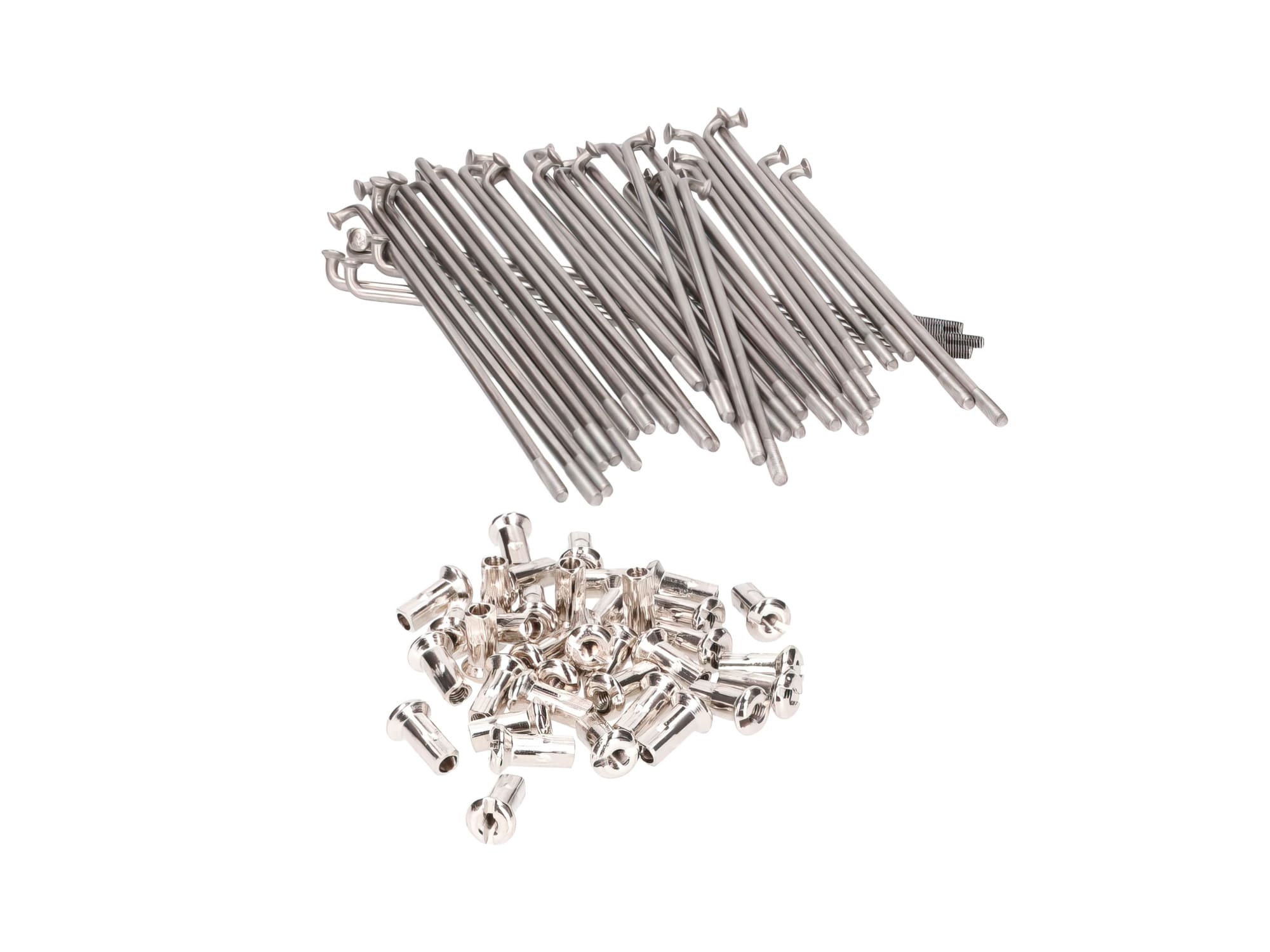 MOF-40887 Set di raggi ruota acciaio inossidabile made in Germany 143,5 mm con nipplo M3.5 16" Simson S50 / S51 / S53 / S83 / Schwalbe / Sperber / Habicht, COD: MOF-40887