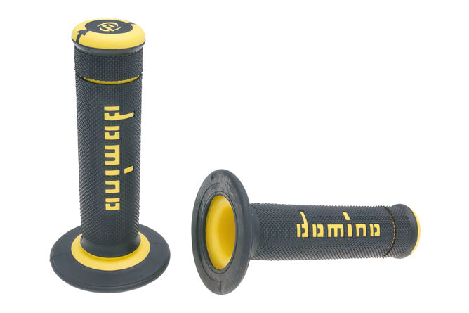DOM37222RP Manopole Domino A190 Off-Road nero / giallo - Billaricambi SRLS