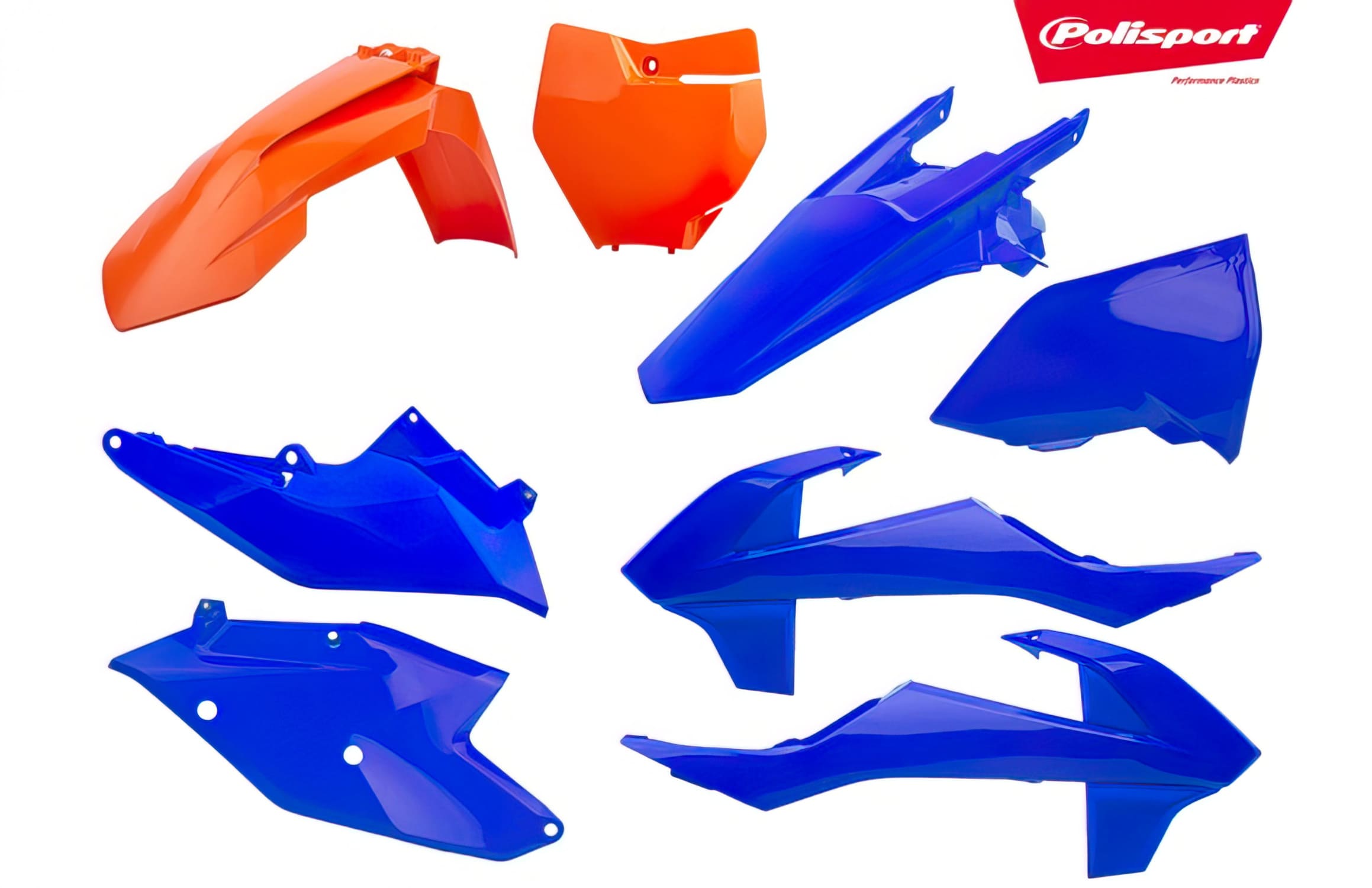 POL-90792 Kit Carena Polisport arancione / blu KTM SX / SX-F, COD: POL-90792