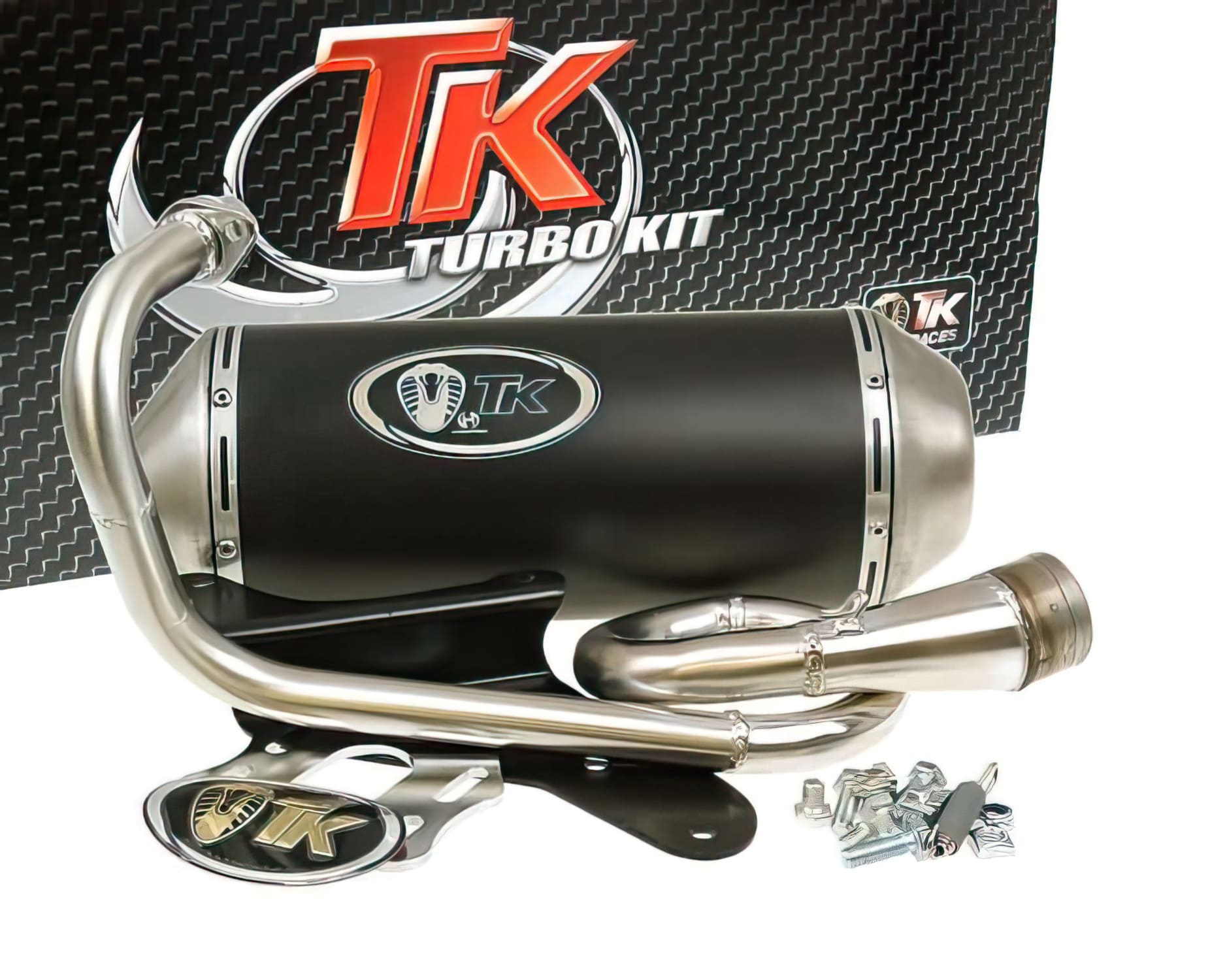 TK-M4T66-N Marmitta Turbo Kit GMax 4T Piaggio Vespa / Zip 50cc 2V, COD: TK-M4T66-N