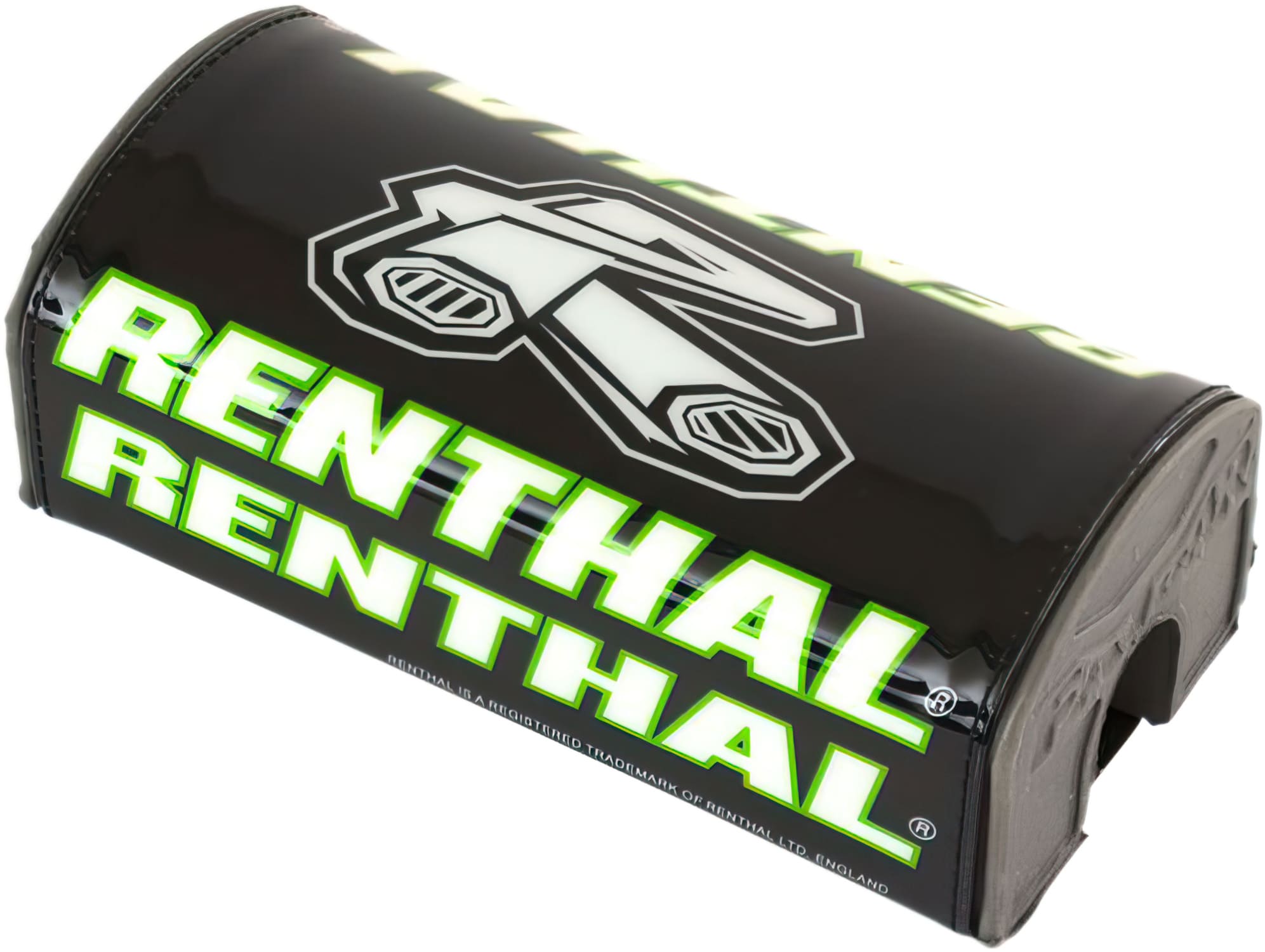 REN-06014699 Renthal Crossbar-Free Handlebar Pad Black/Green