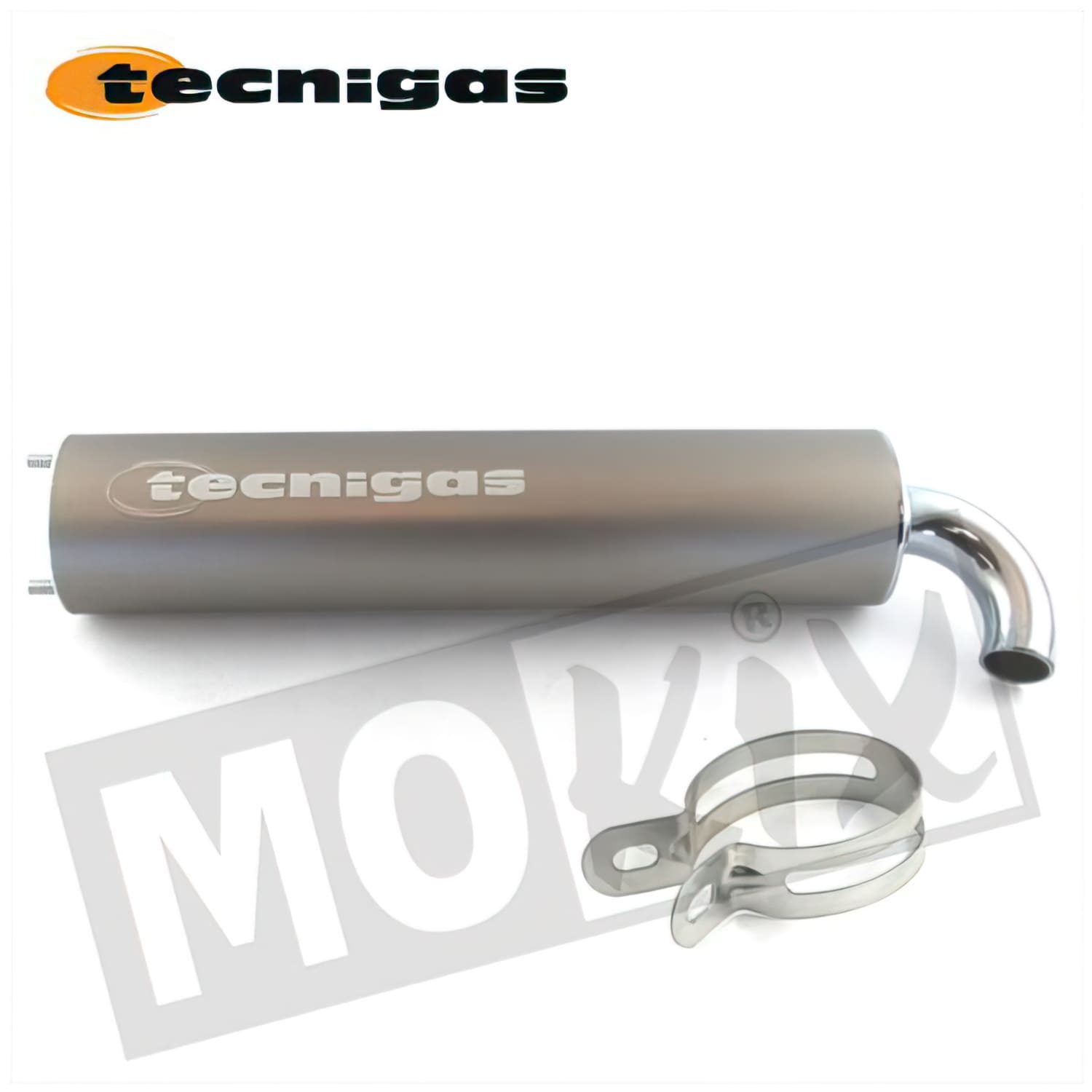 TG0000250 Silenziatore Tecnigas Next-R 2 fori titanio / argenteo