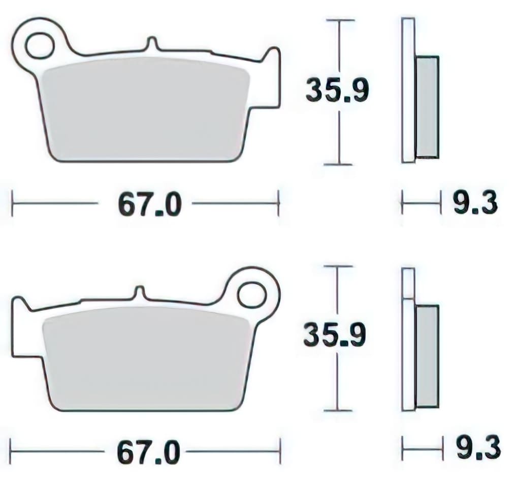 BRA-890CM44 Brake pads Braking 890CM 44