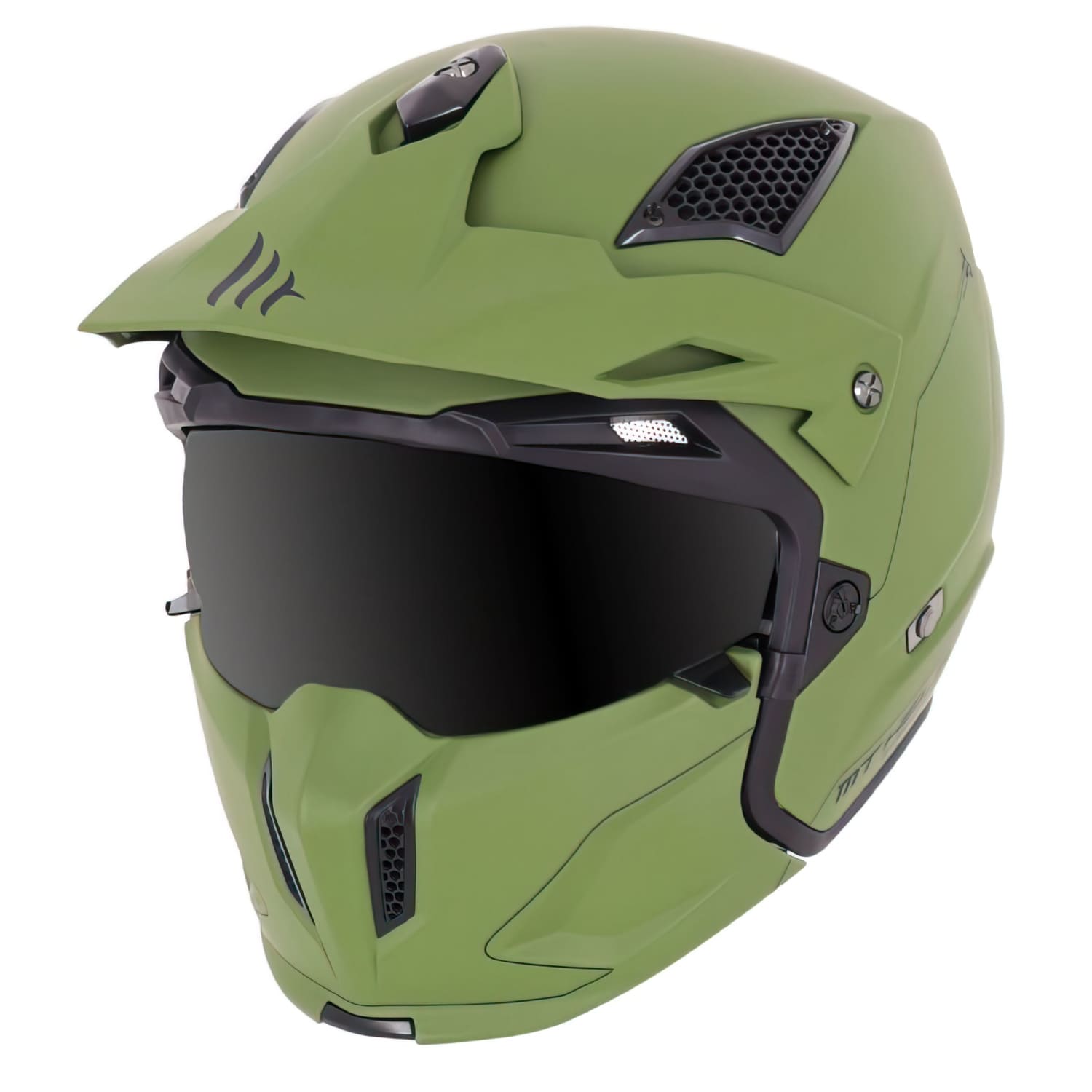 SF-163069 MT Streetfighter SV uni matt green XXL trial helmet