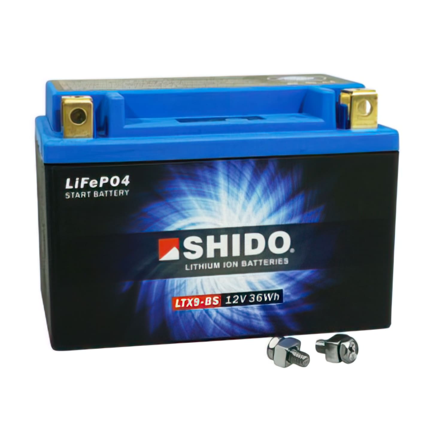 SHIDO-160283 Shido Battery 12V 3 Ah LTX9-BS Lithium Ion ready for installation