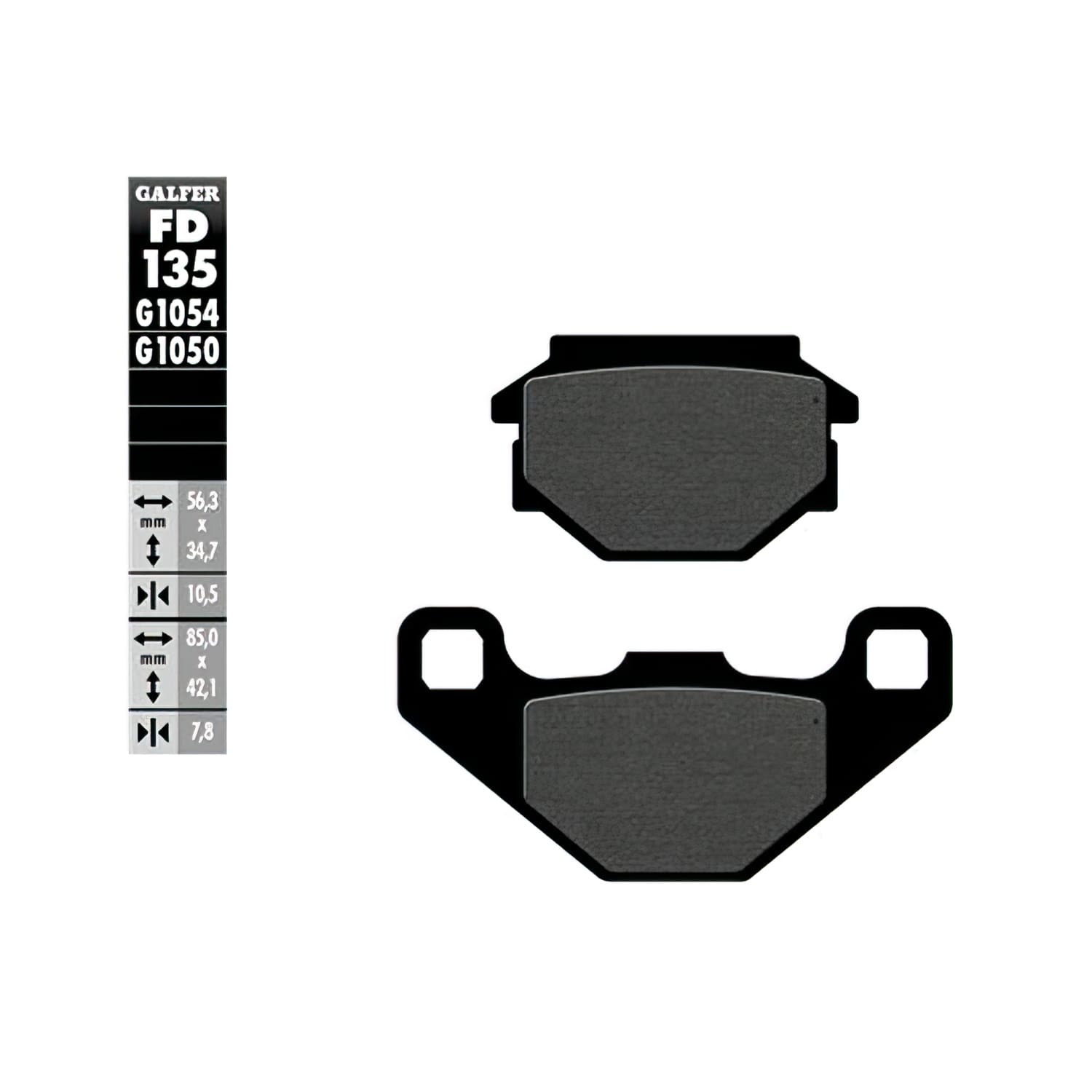 GLFD135G1054 Galfer semi-metallic brake pads Malaguti F10