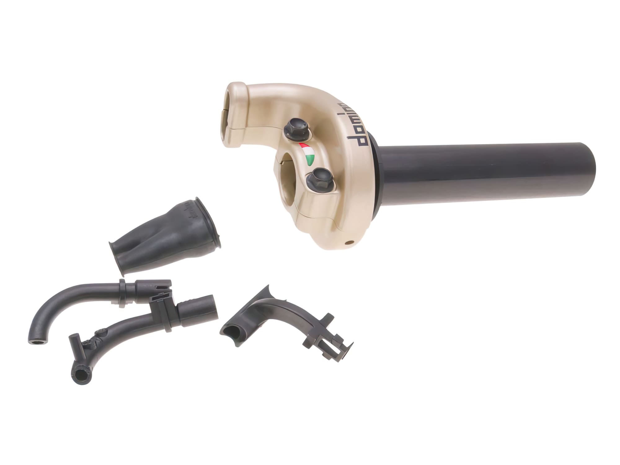 DOM37153RP Set comando gas rapido KRE 03 universale Offroad 2,6°/ 45mm titanio, COD: DOM37153RP