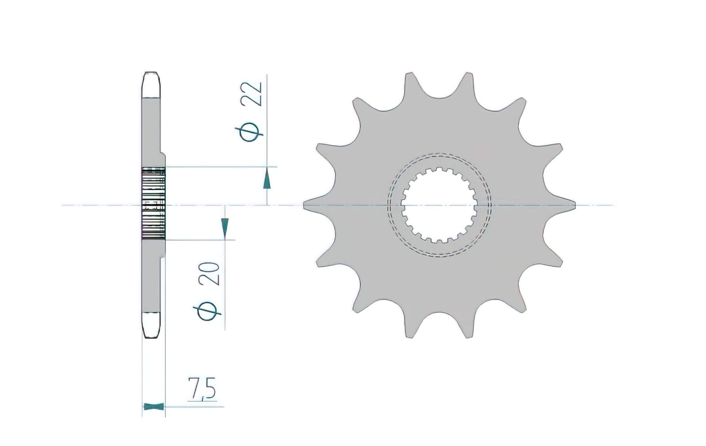 1074611001 Pignone Afam autopulente Z13 Honda CR 125 / CRF 250, COD: '1074611001