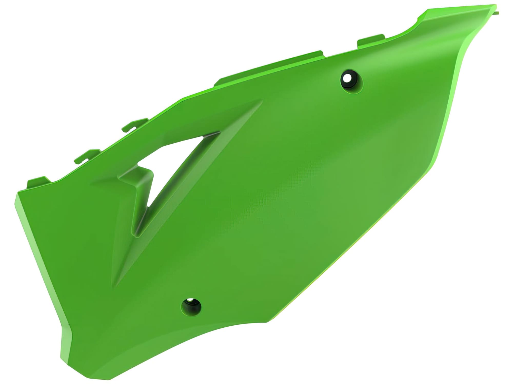 POL-8468400002 Carene laterali Polisport Restyle verde Kawasaki KX 125 / 250, COD: POL-8468400002