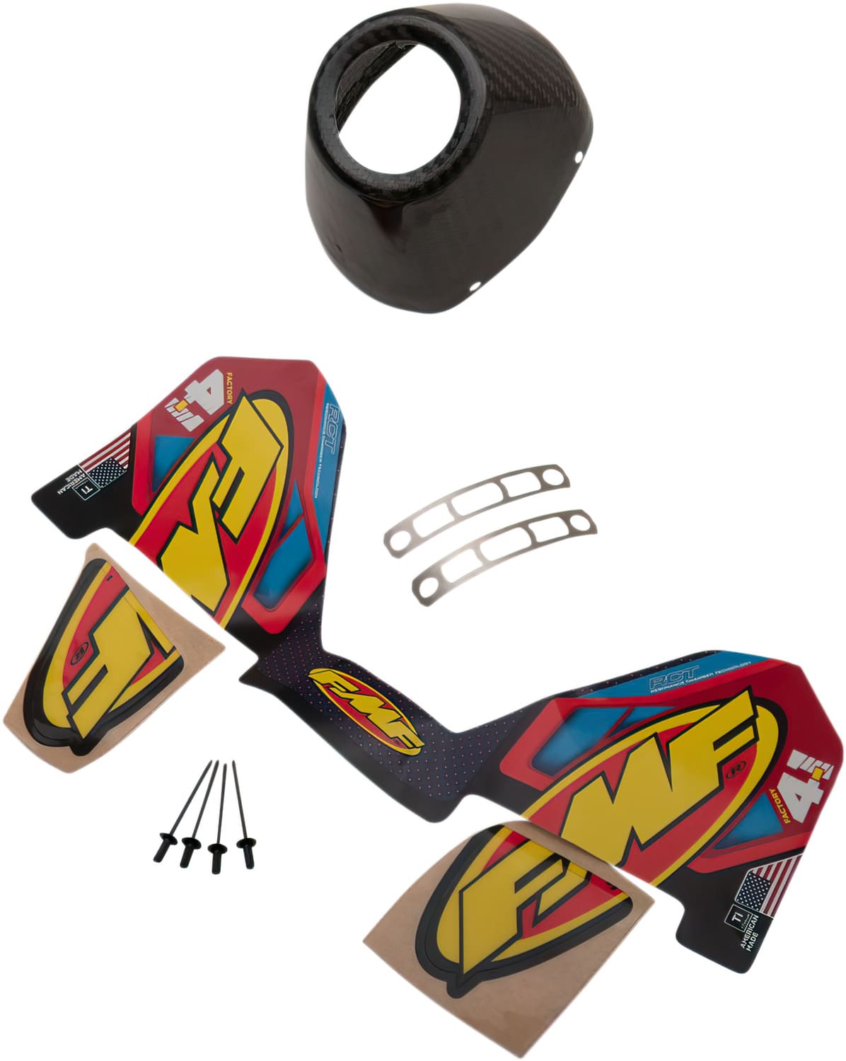 FMF18601850 Factory 4.1 RCT Left Carbon Exhaust Muffler CRF 250 / 450